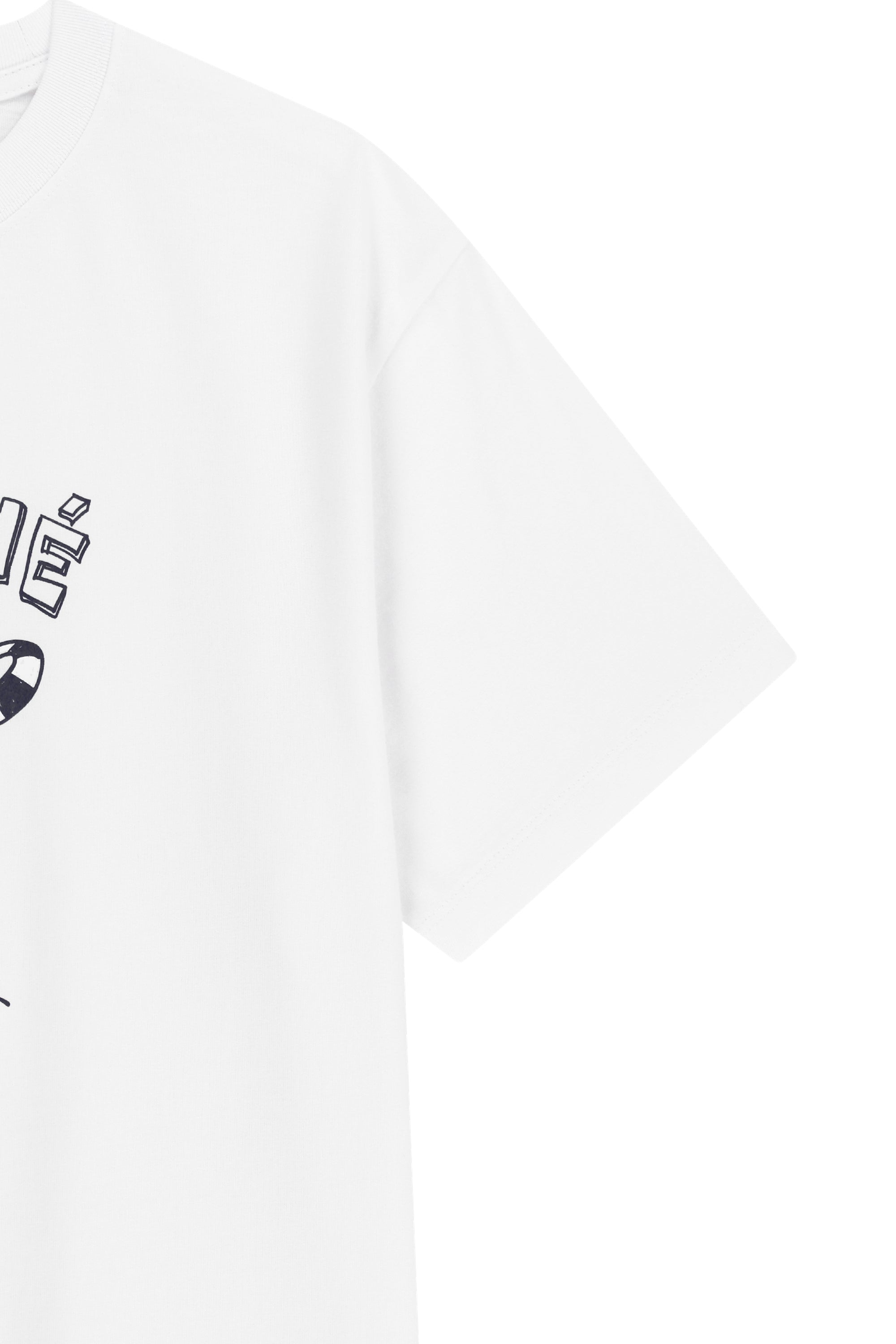 Marine Drawing Doodle Graphic Tee White