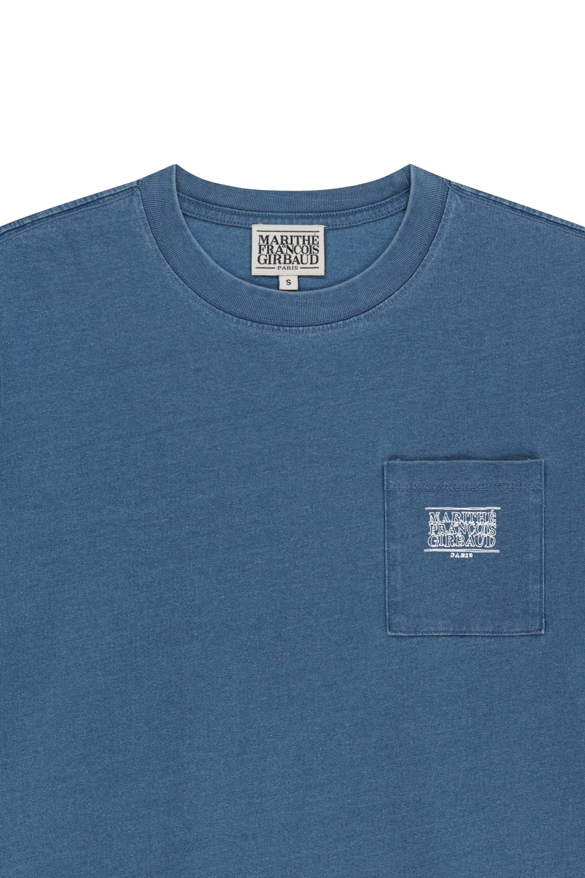 Doodle Classic Logo Pocket Tee Blue