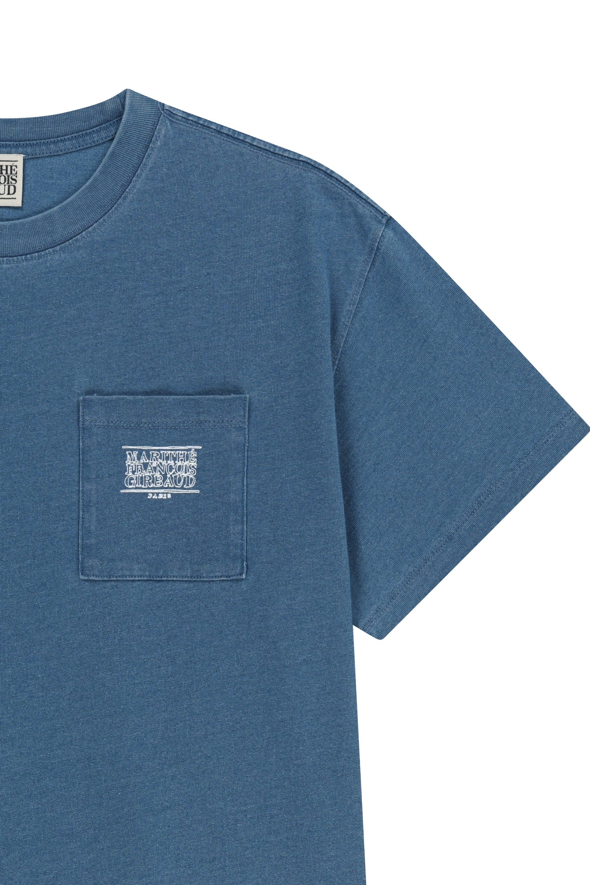 Doodle Classic Logo Pocket Tee Blue