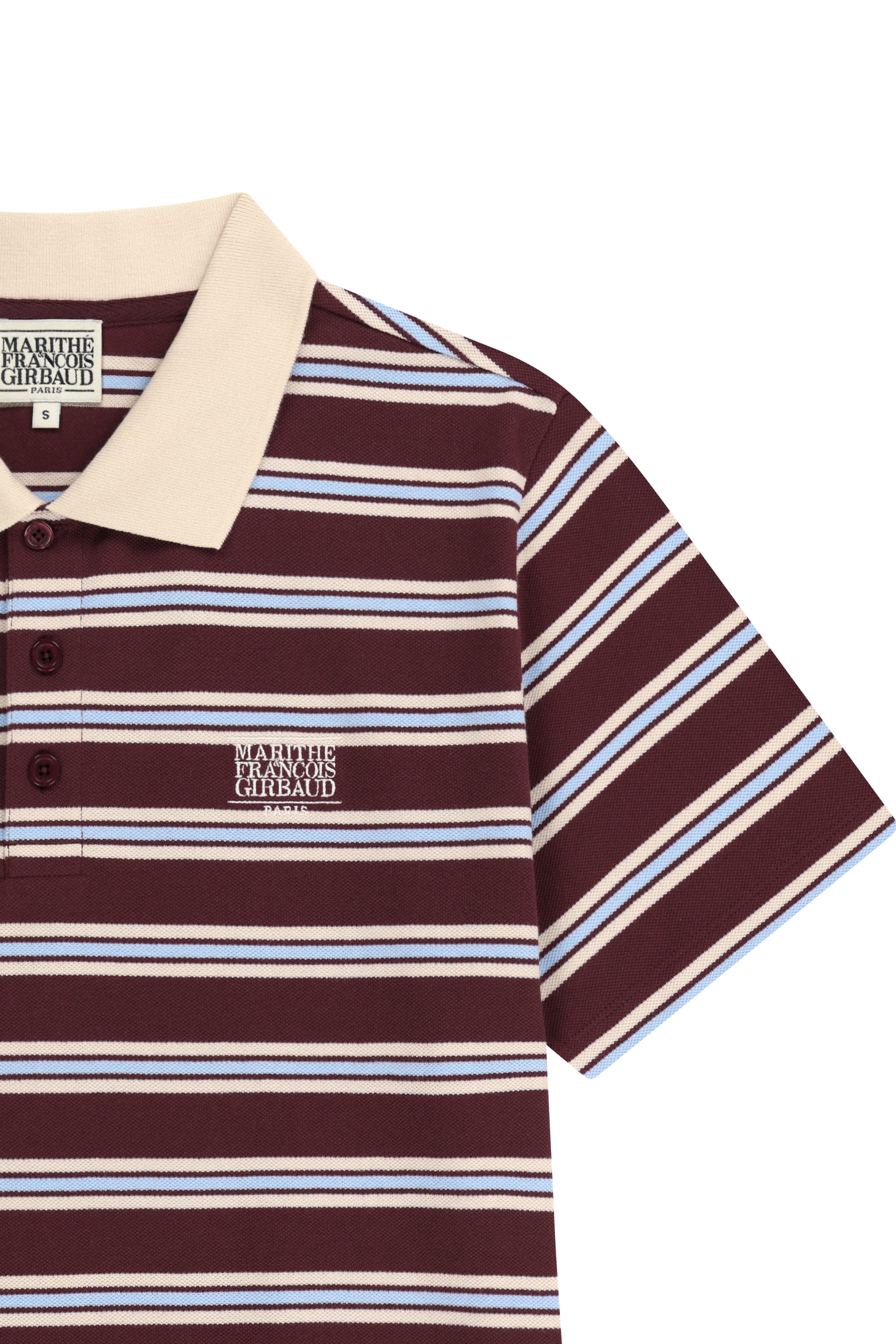 Small Classic Logo PK Collar Tee Stripe