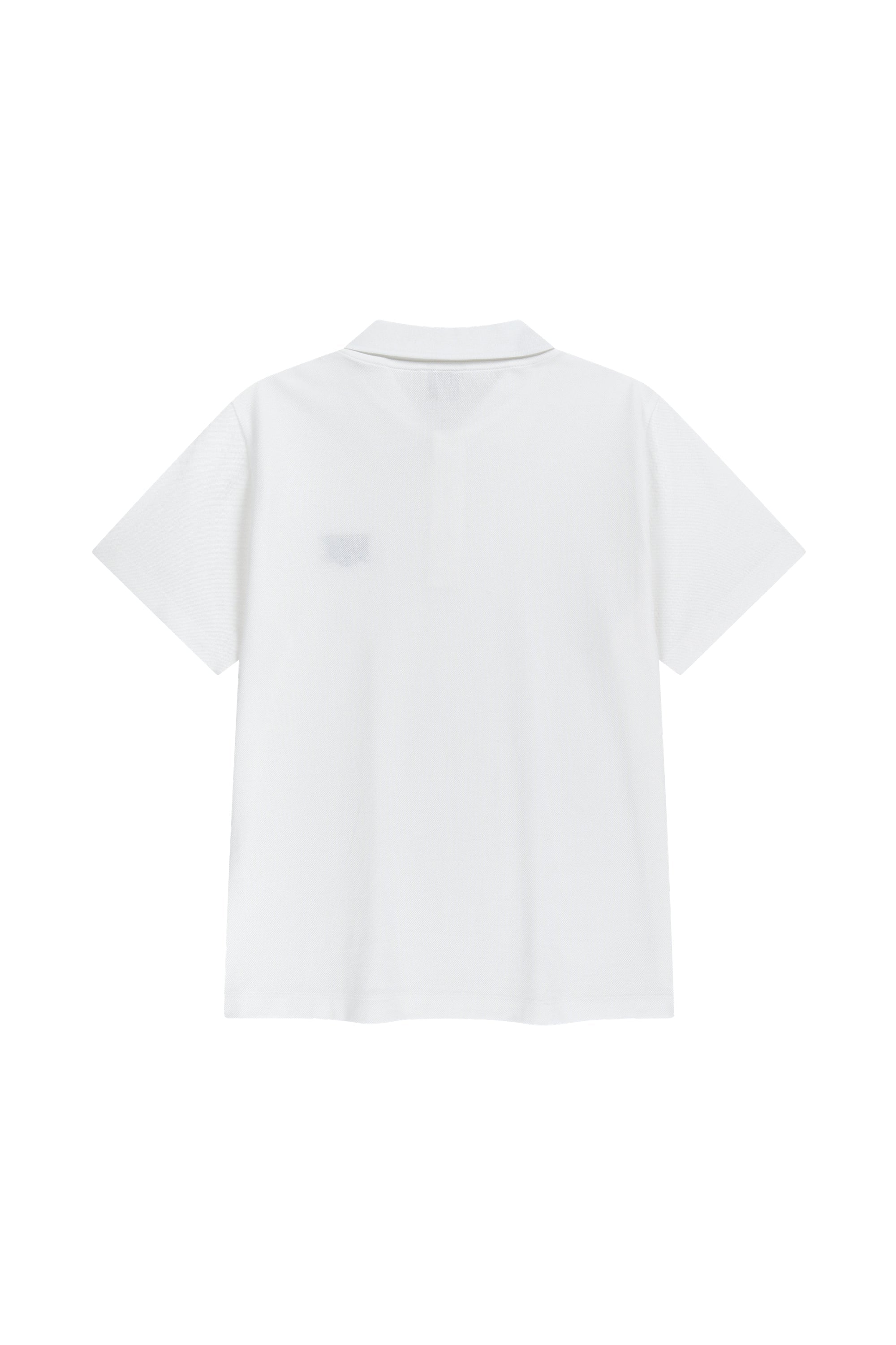 Small Classic Logo PK Collar Tee White
