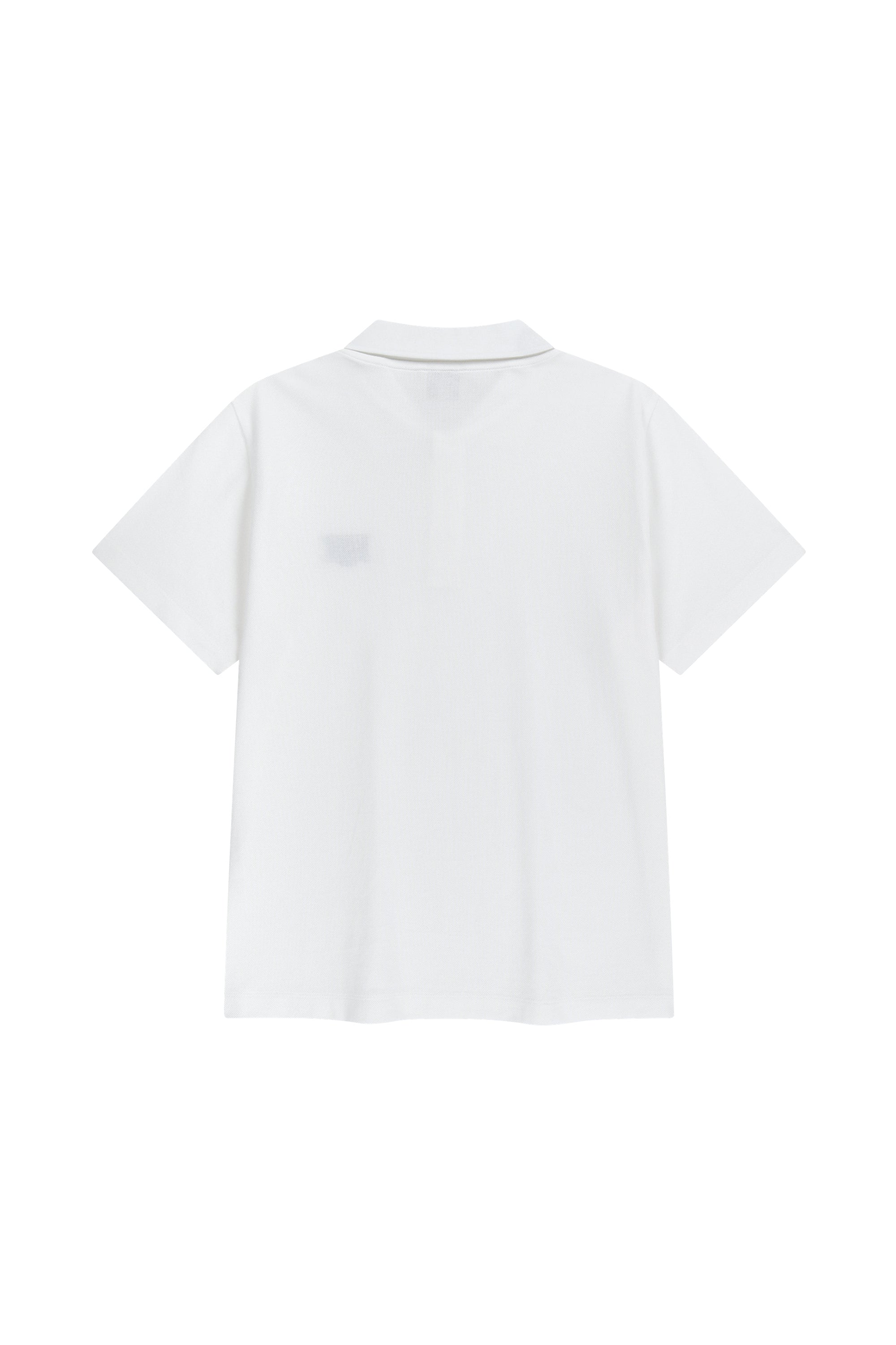 Small Classic Logo PK Collar Tee White
