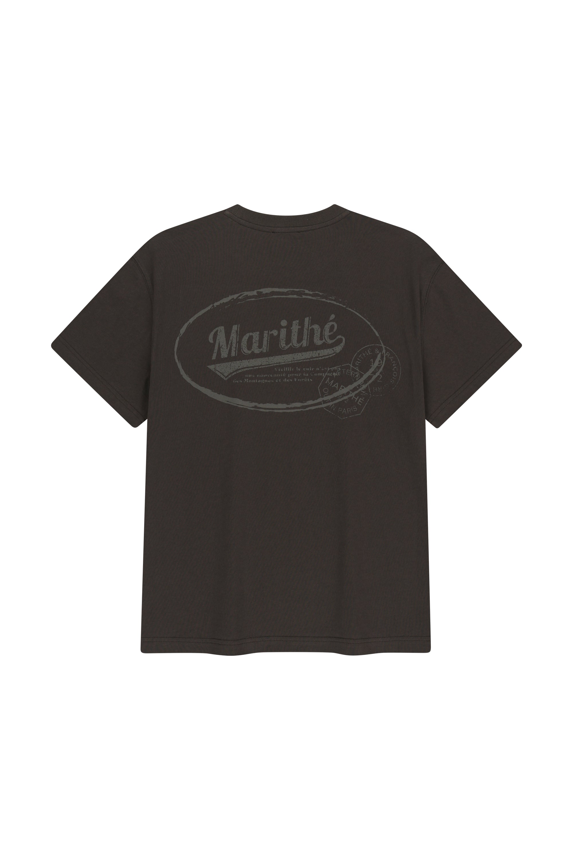 Vintage Logo Typo Tee Brown
