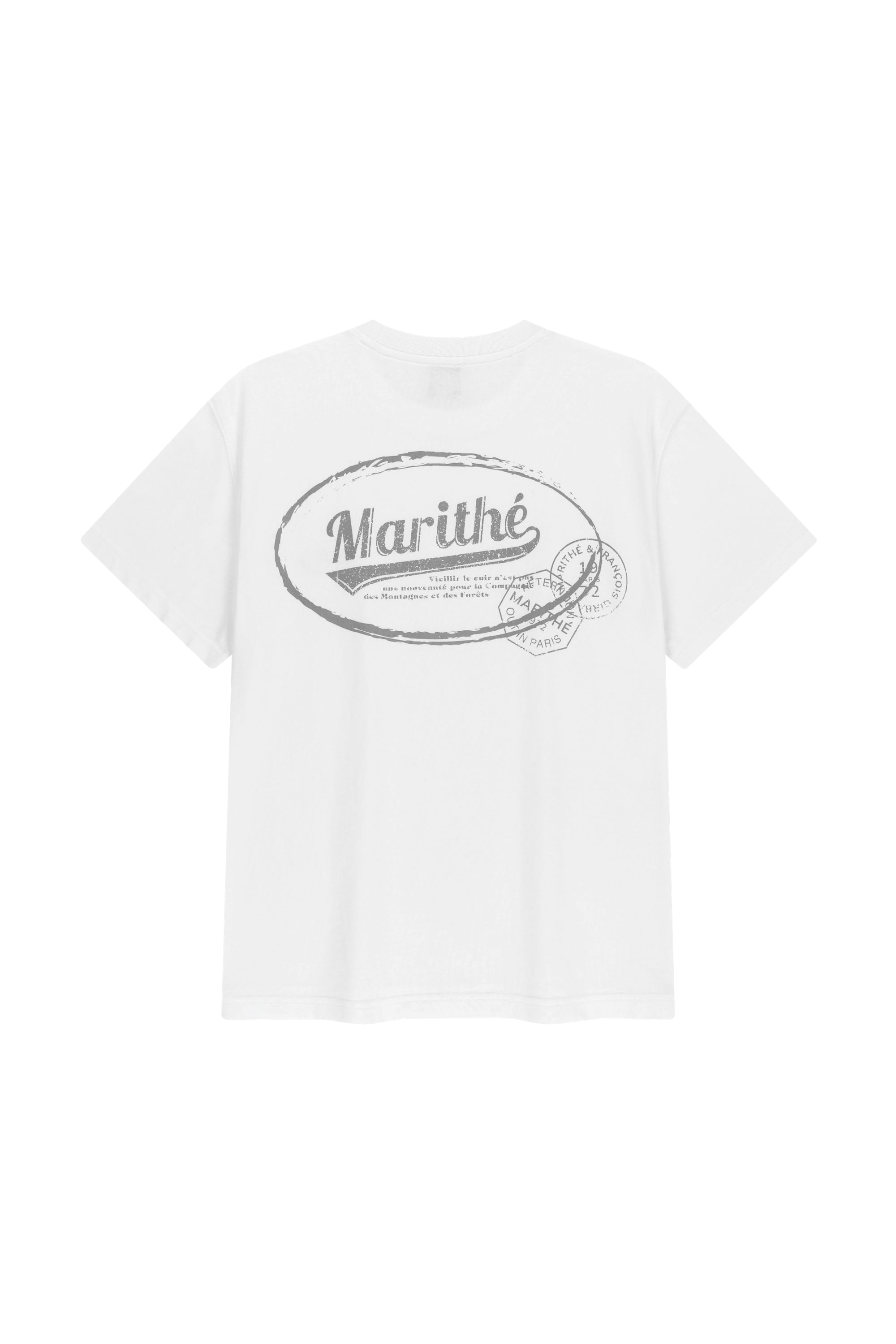 Vintage Logo Typo Tee White