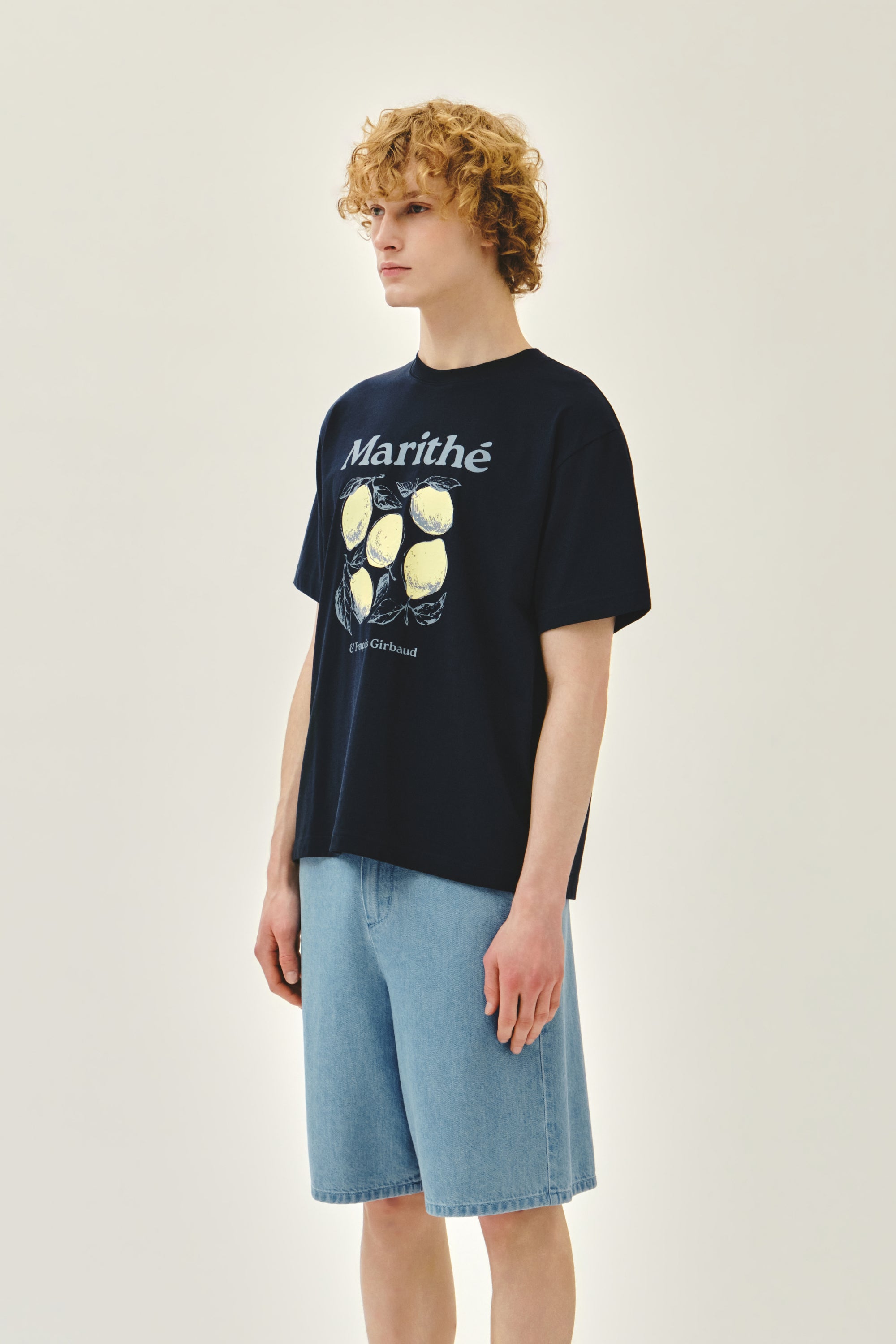 Aerocool Lemon Graphic Tee Navy