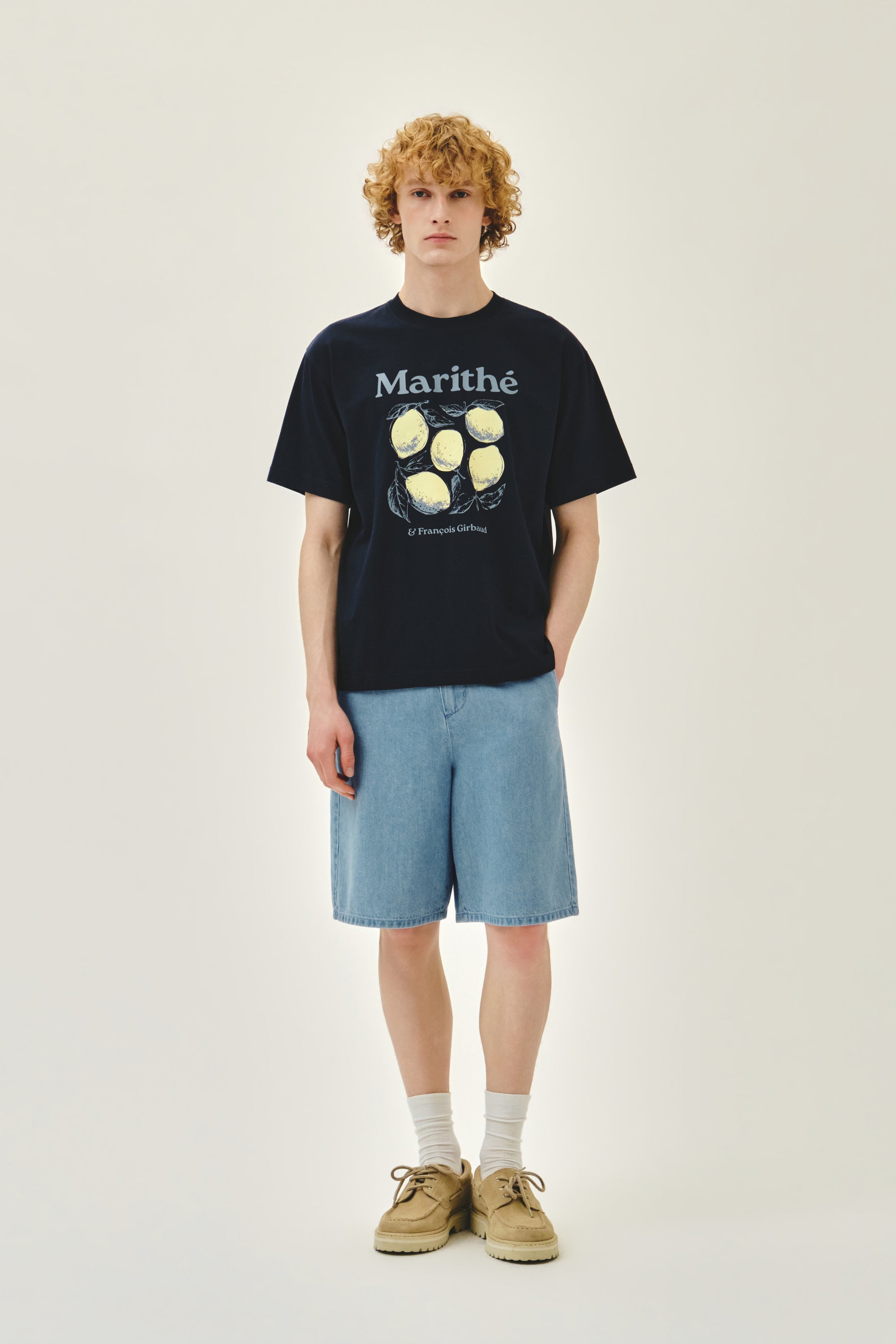 Aerocool Lemon Graphic Tee Navy