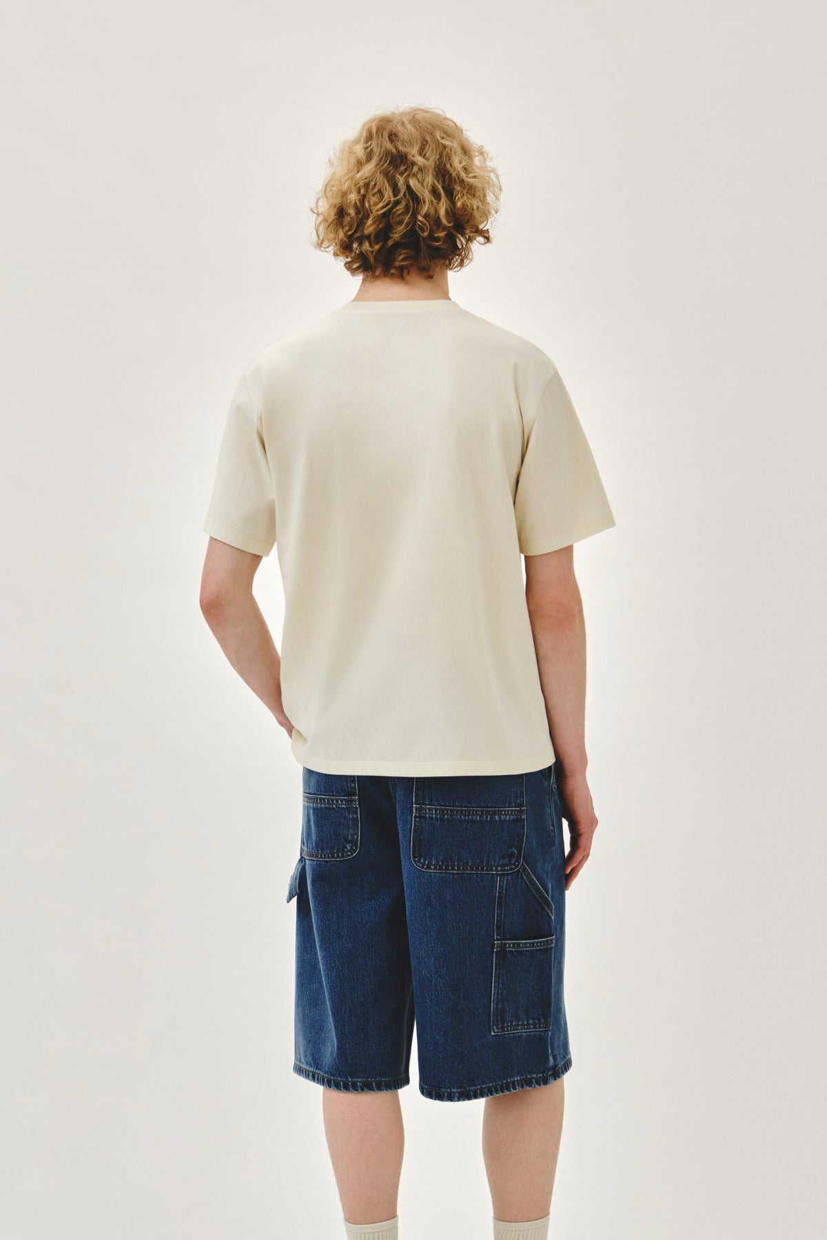 Stamp Classic Logo Tee Cream