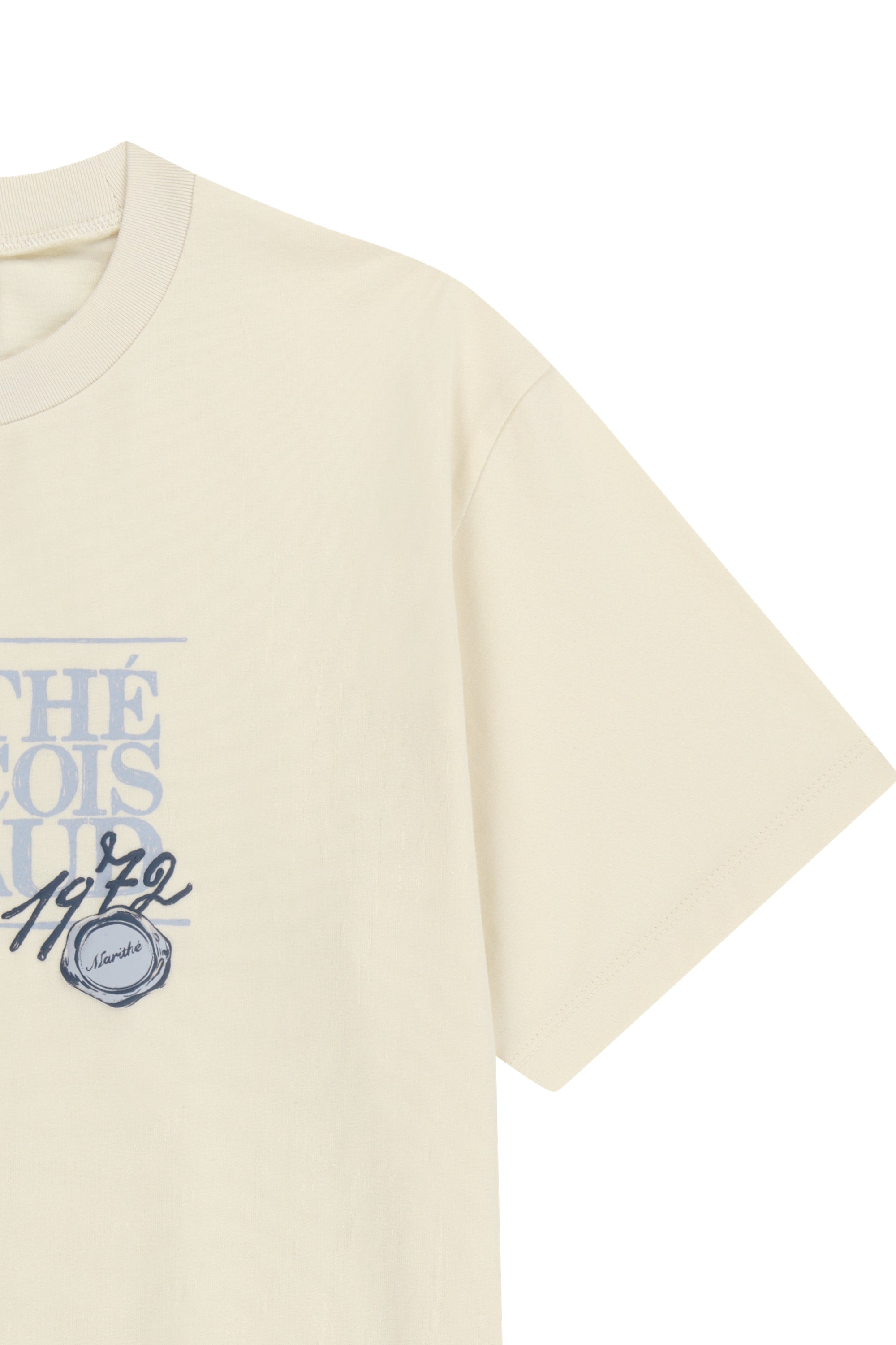 Stamp Classic Logo Tee Cream