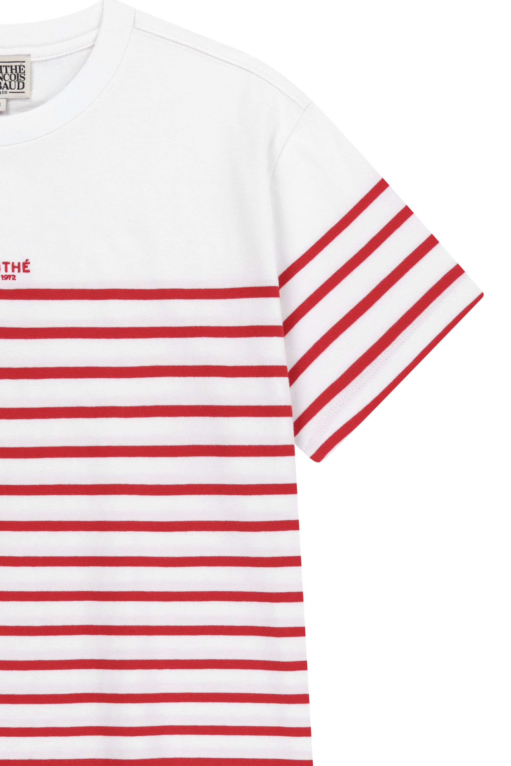Block Stripe Tee Red