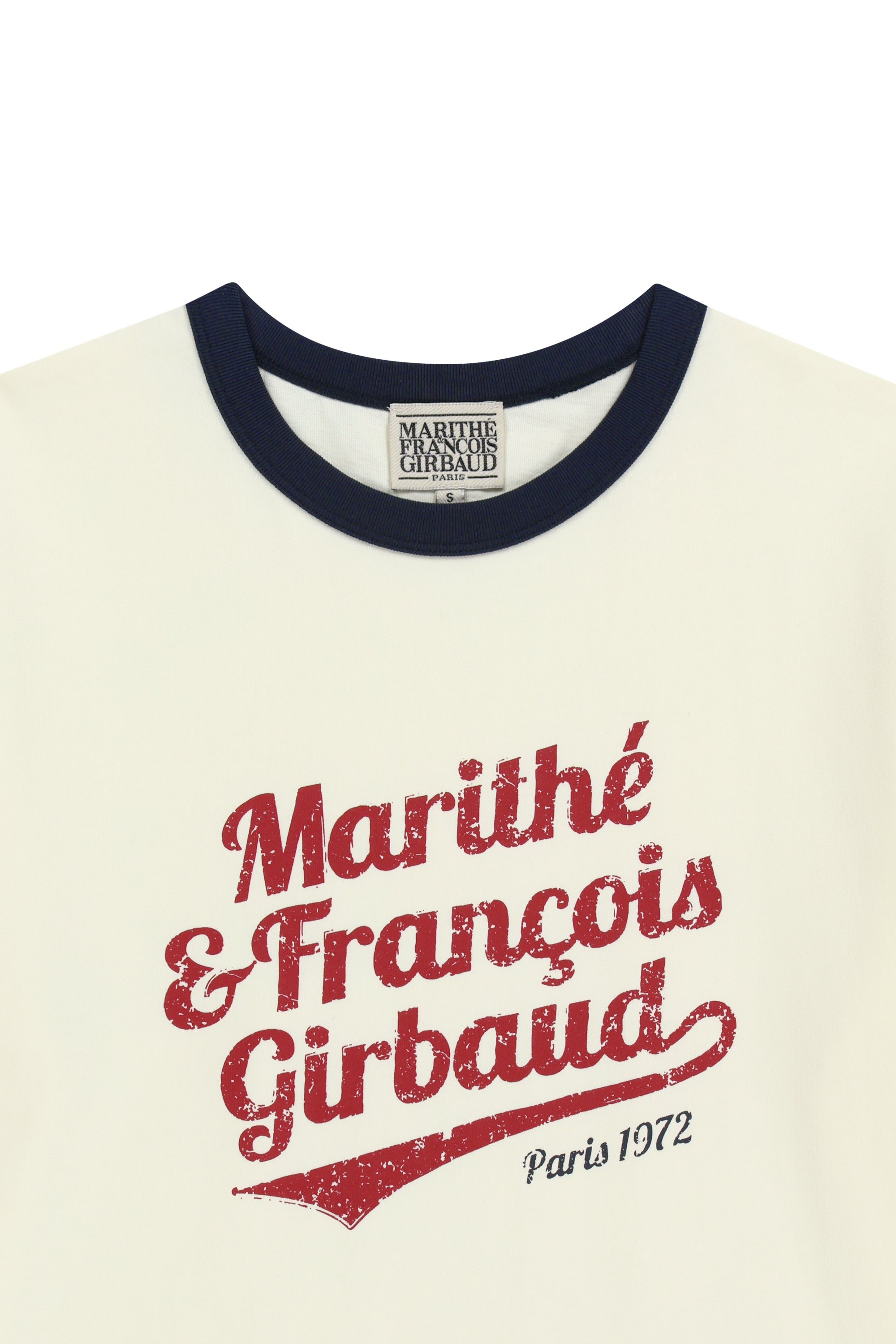 Vintage Logo Ringer Tee Ivory