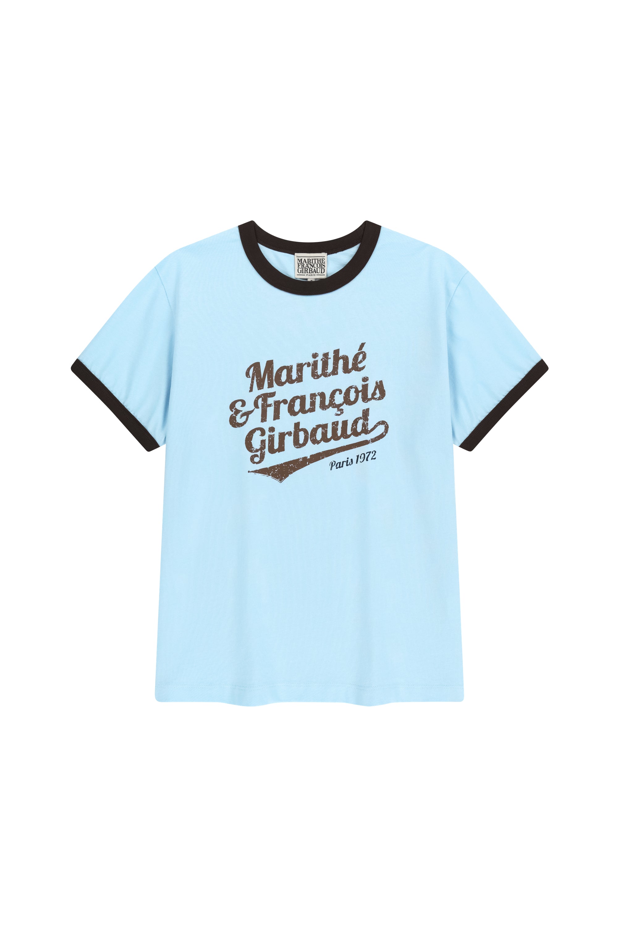 Vintage Logo Ringer Tee Sky Blue