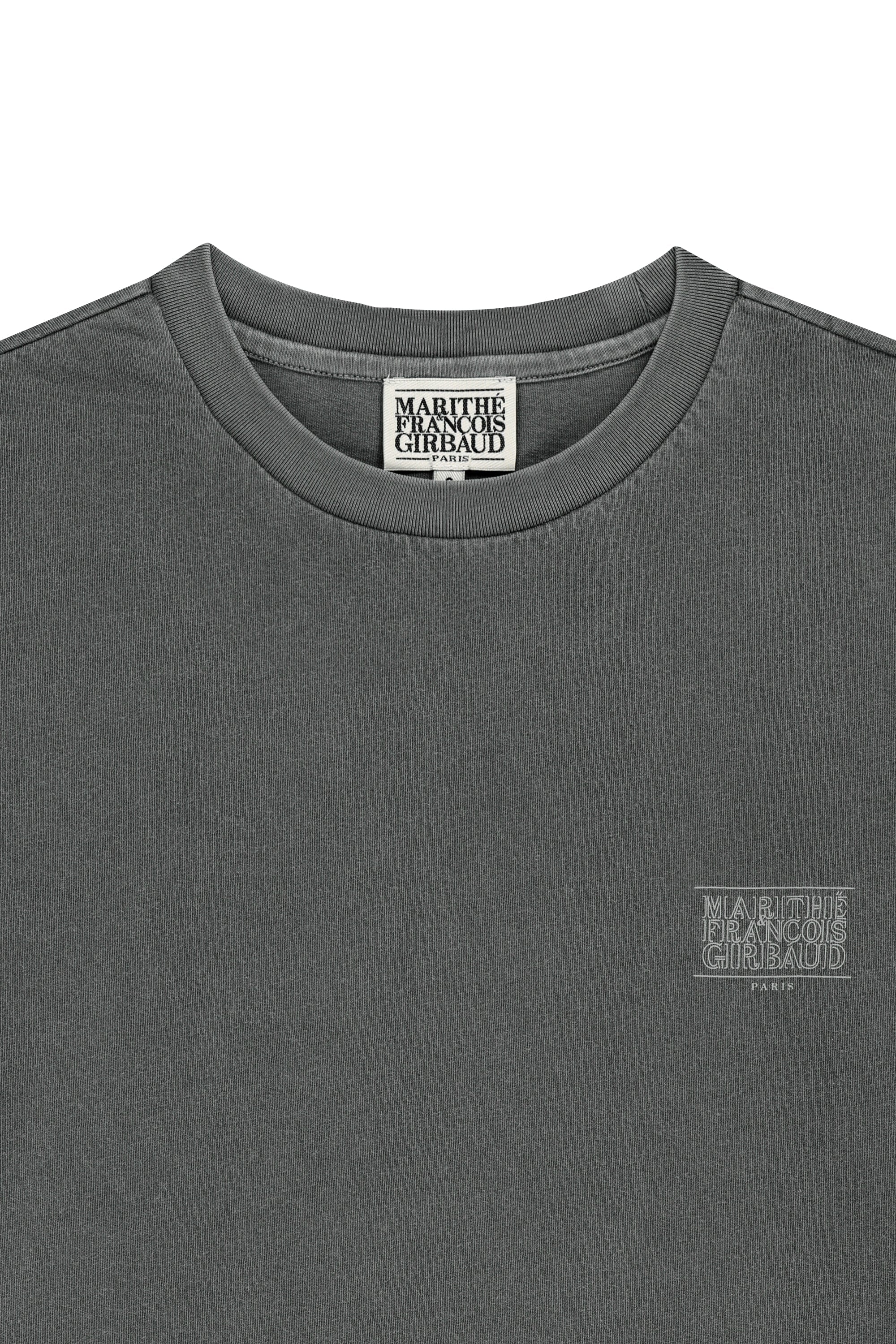 Outline Classic Logo Oversized Dyeing Tee Charcoal