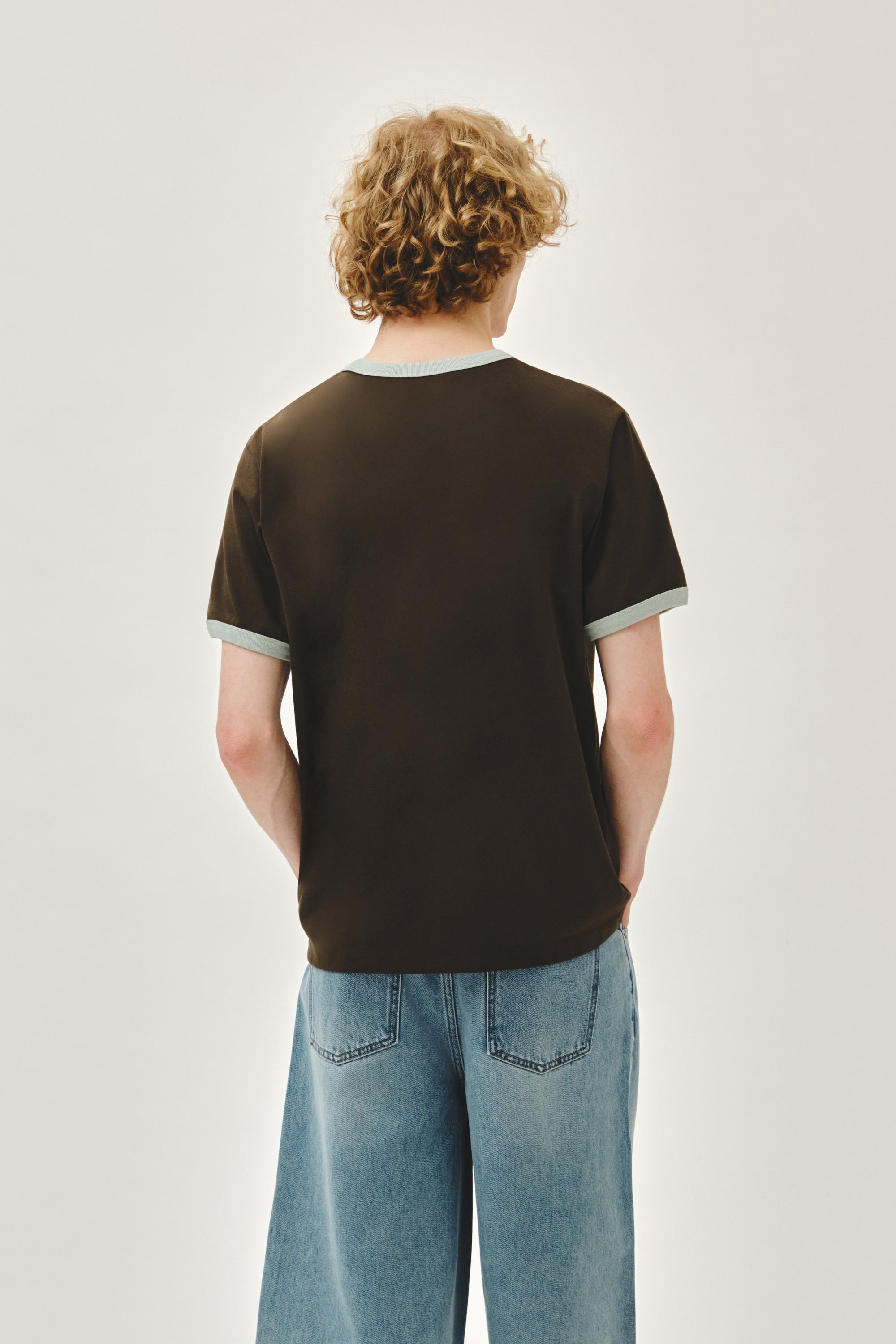 Aerocool Crack Classic Logo Ringer Tee Brown