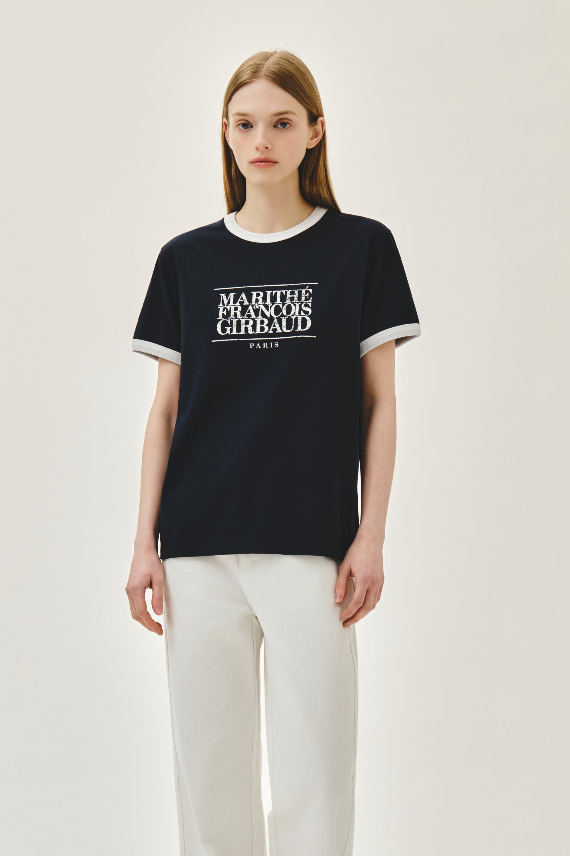 Aerocool Crack Classic Logo Ringer Tee Navy