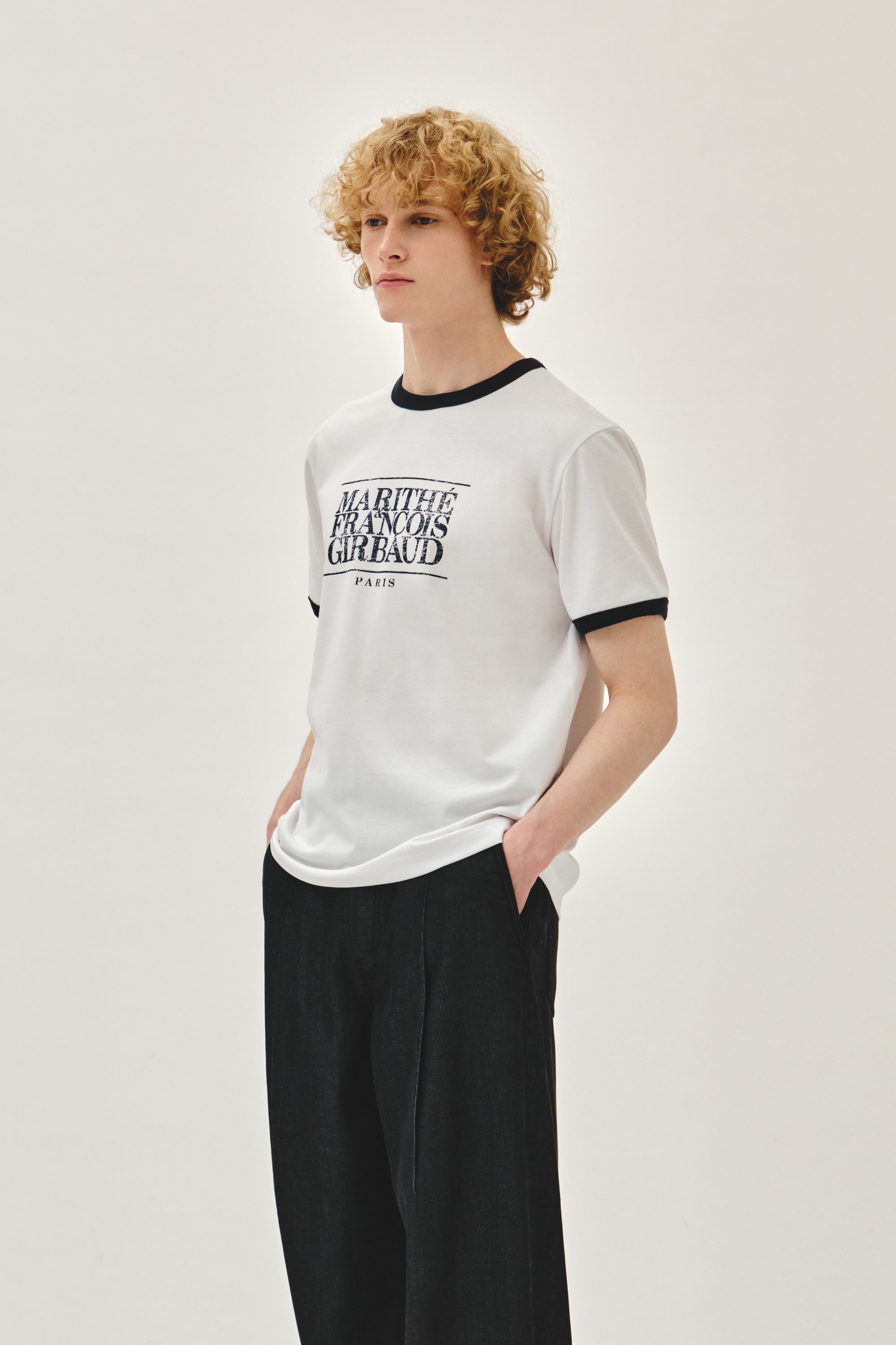 Aerocool Crack Classic Logo Ringer Tee White