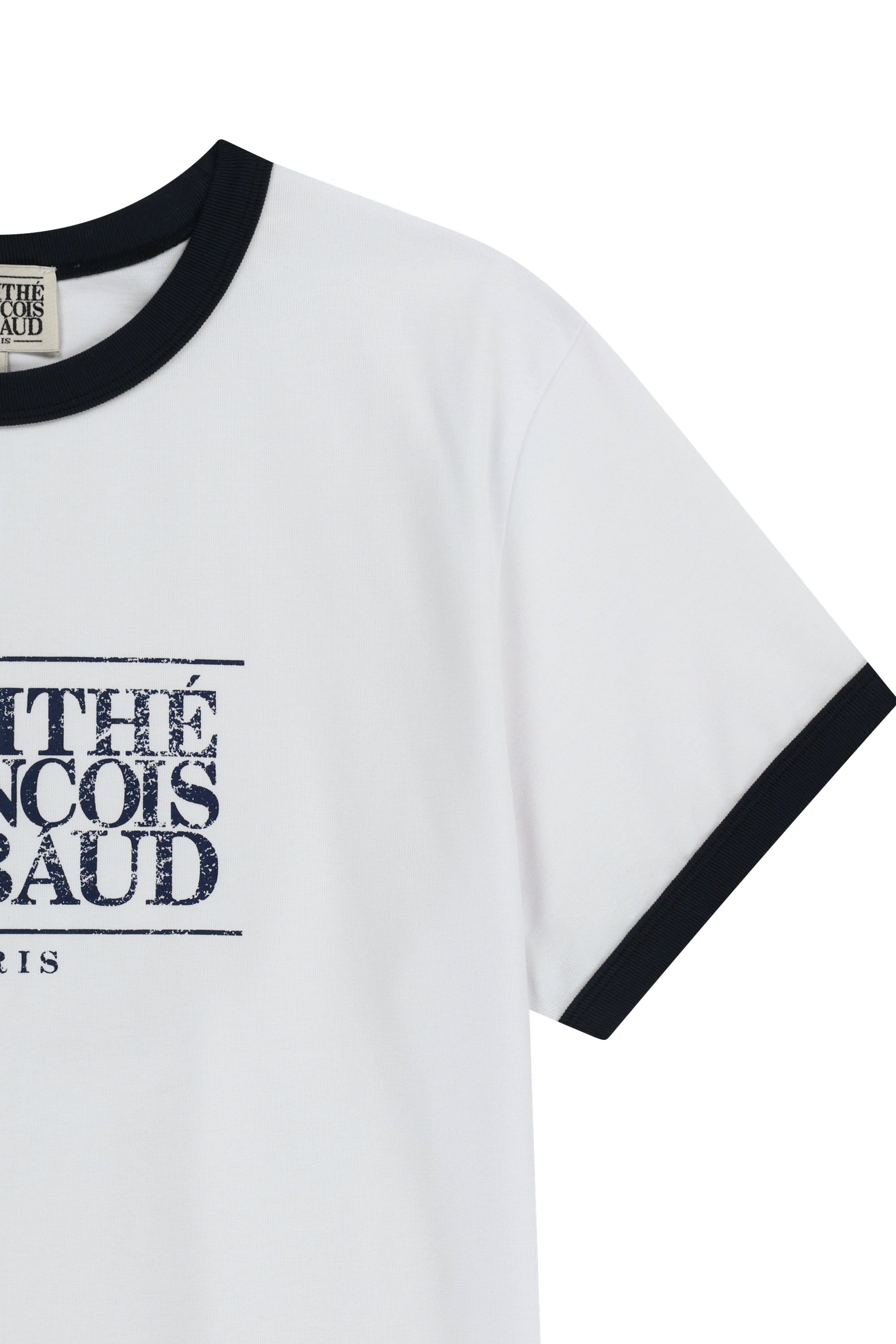 Aerocool Crack Classic Logo Ringer Tee White