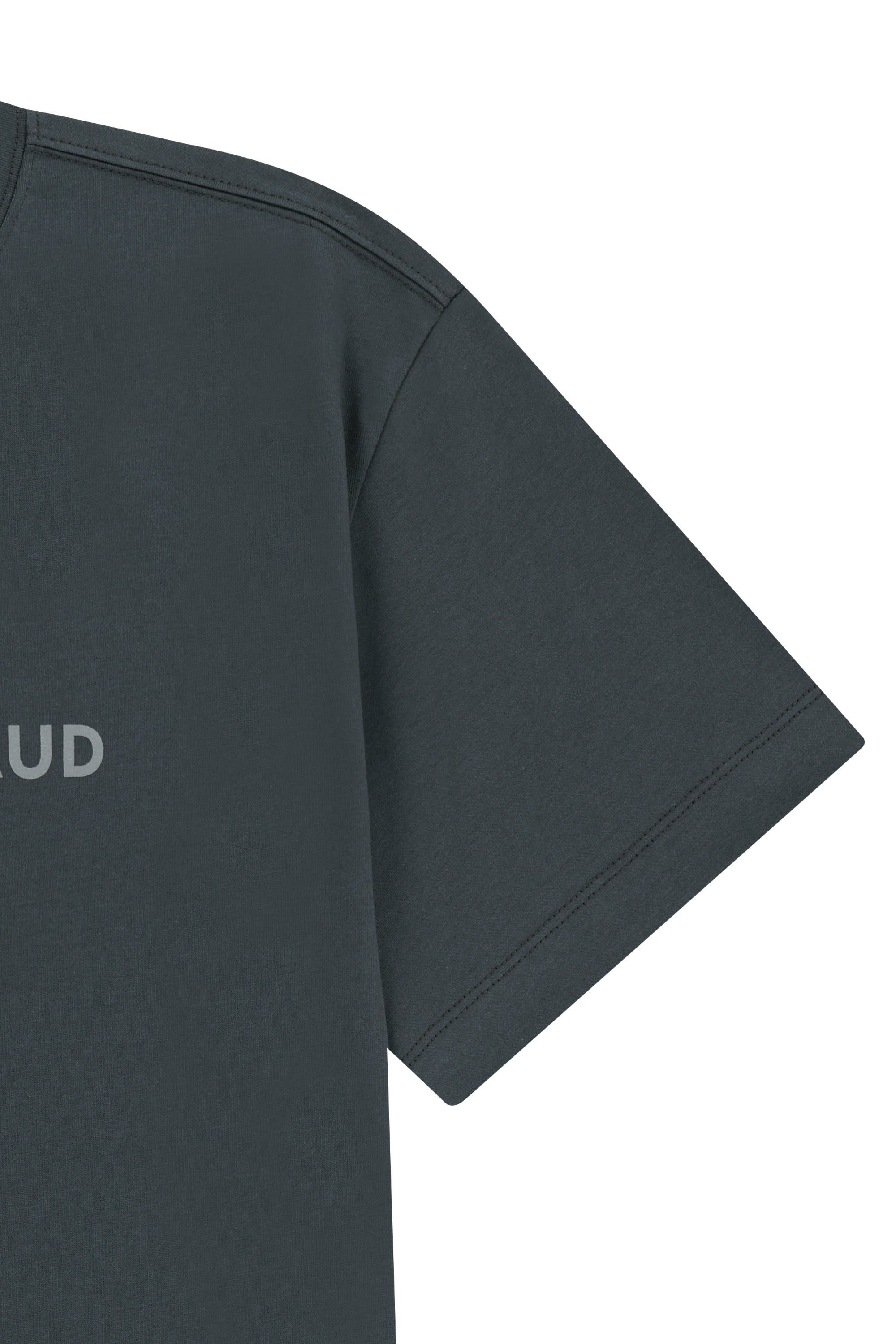 Marithe Sport Lettering Logo Tee Charcoal