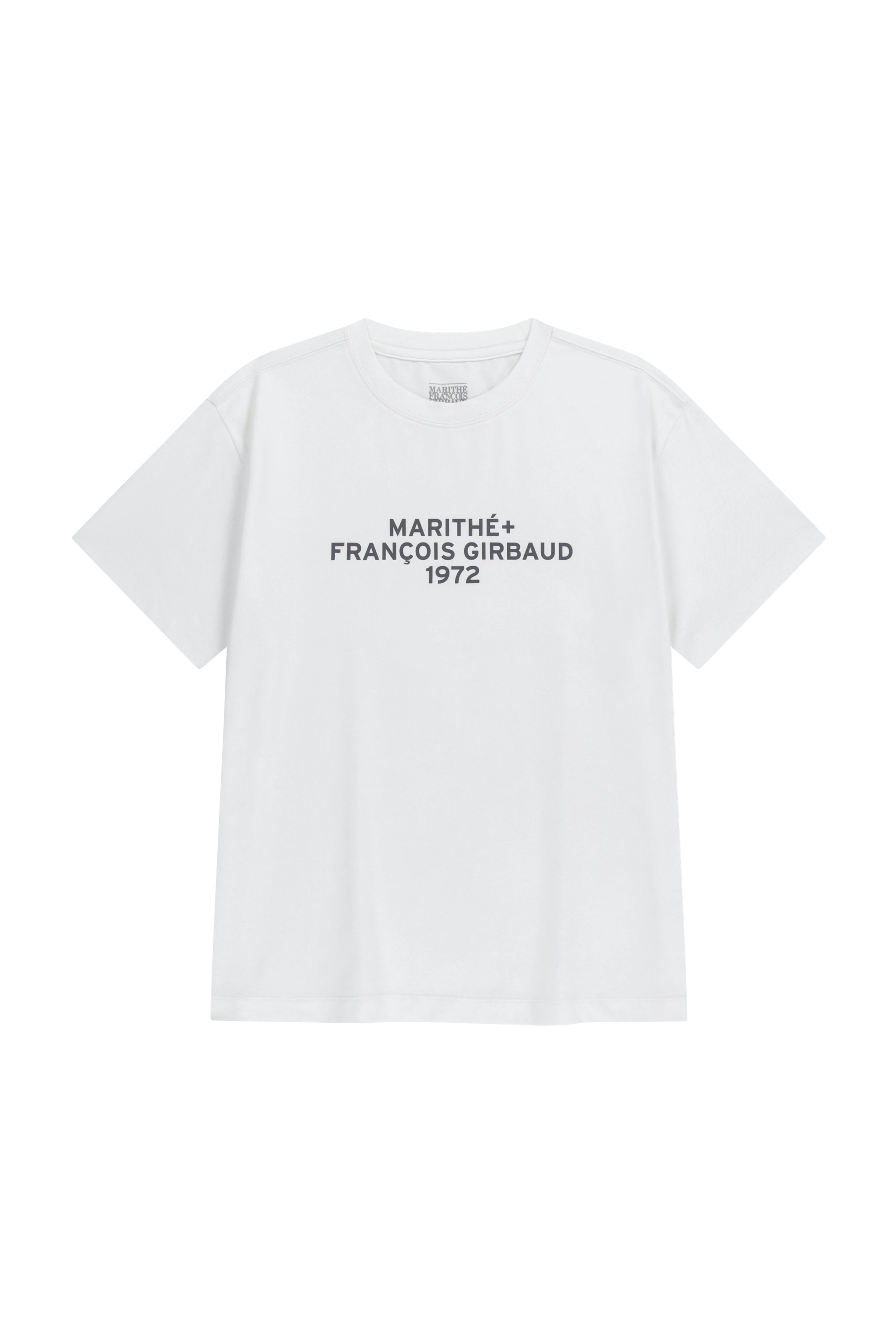 Marithe Sport Lettering Logo Tee White