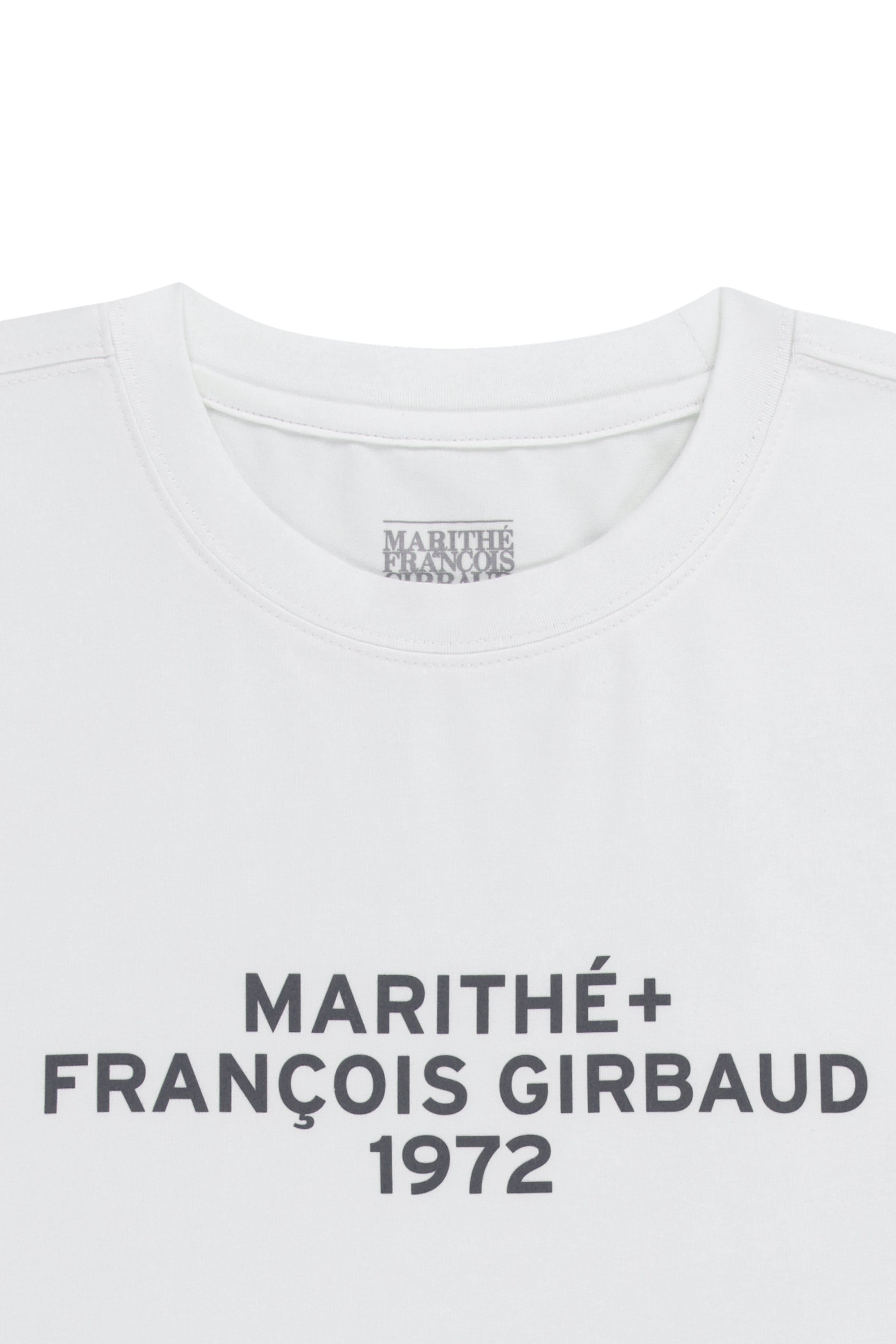 Marithe Sport Lettering Logo Tee White