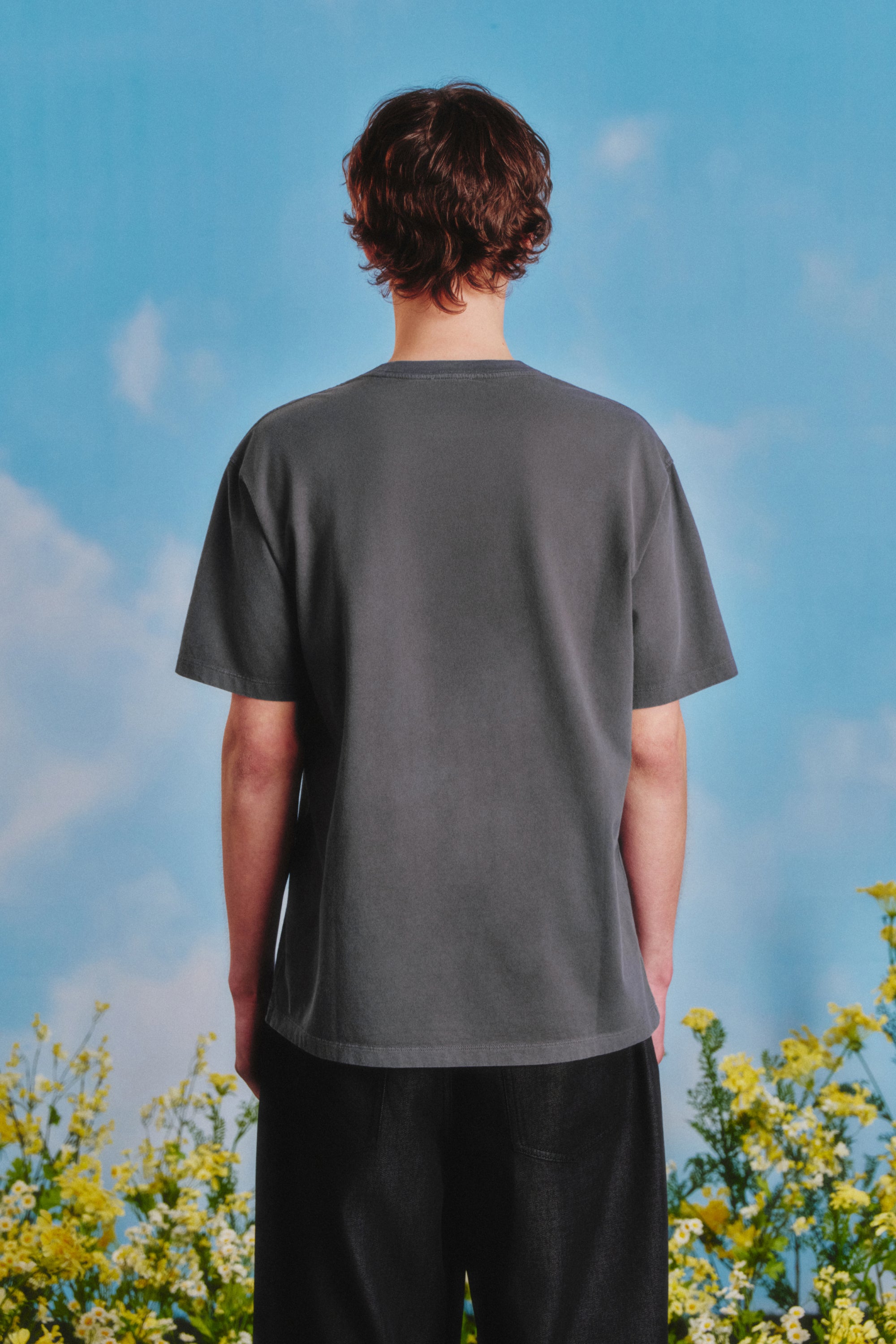 [MARITHE_DISNEY] Mickey Vintage Washed Tee Charcoal