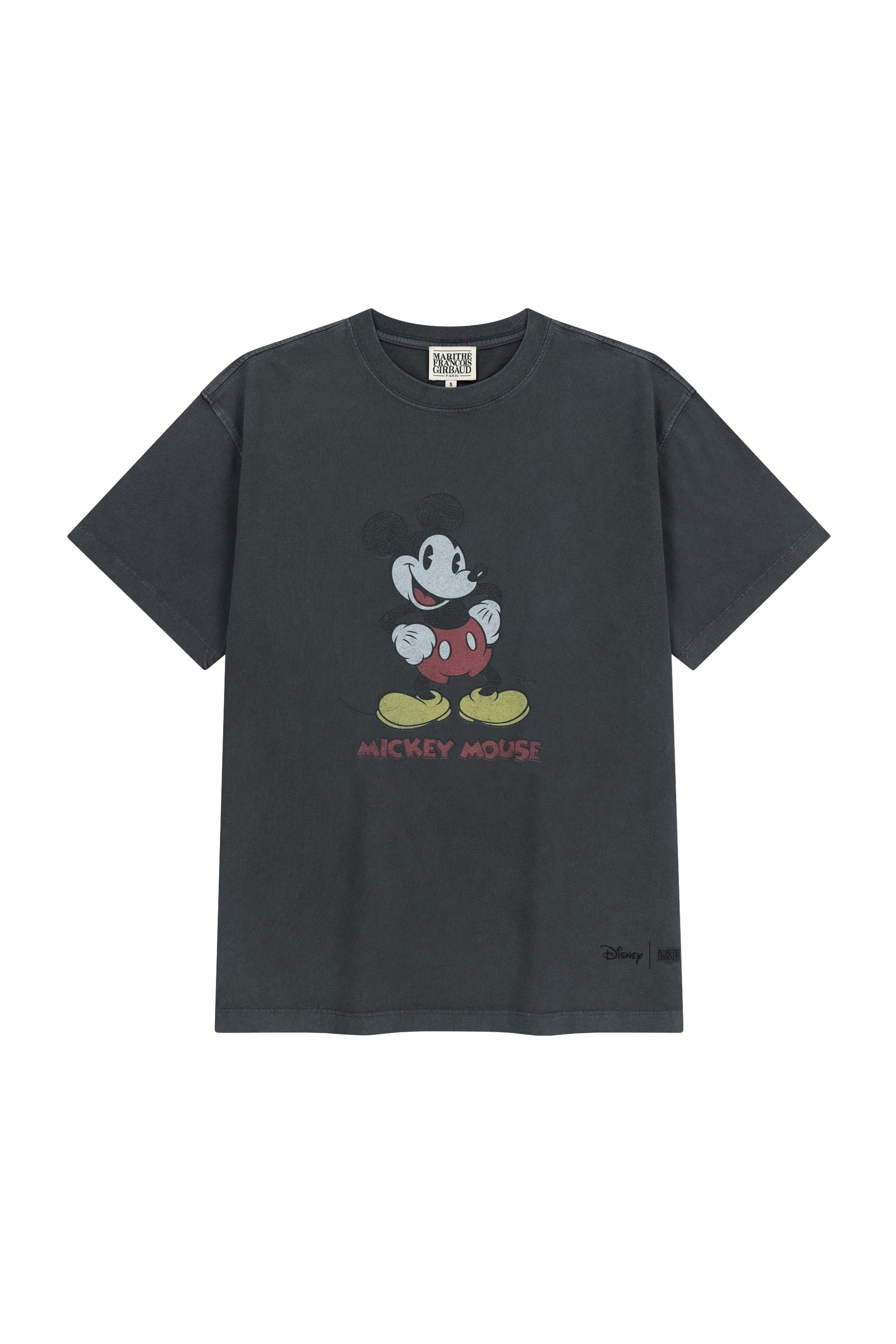 [MARITHE_DISNEY] Mickey Vintage Washed Tee Charcoal