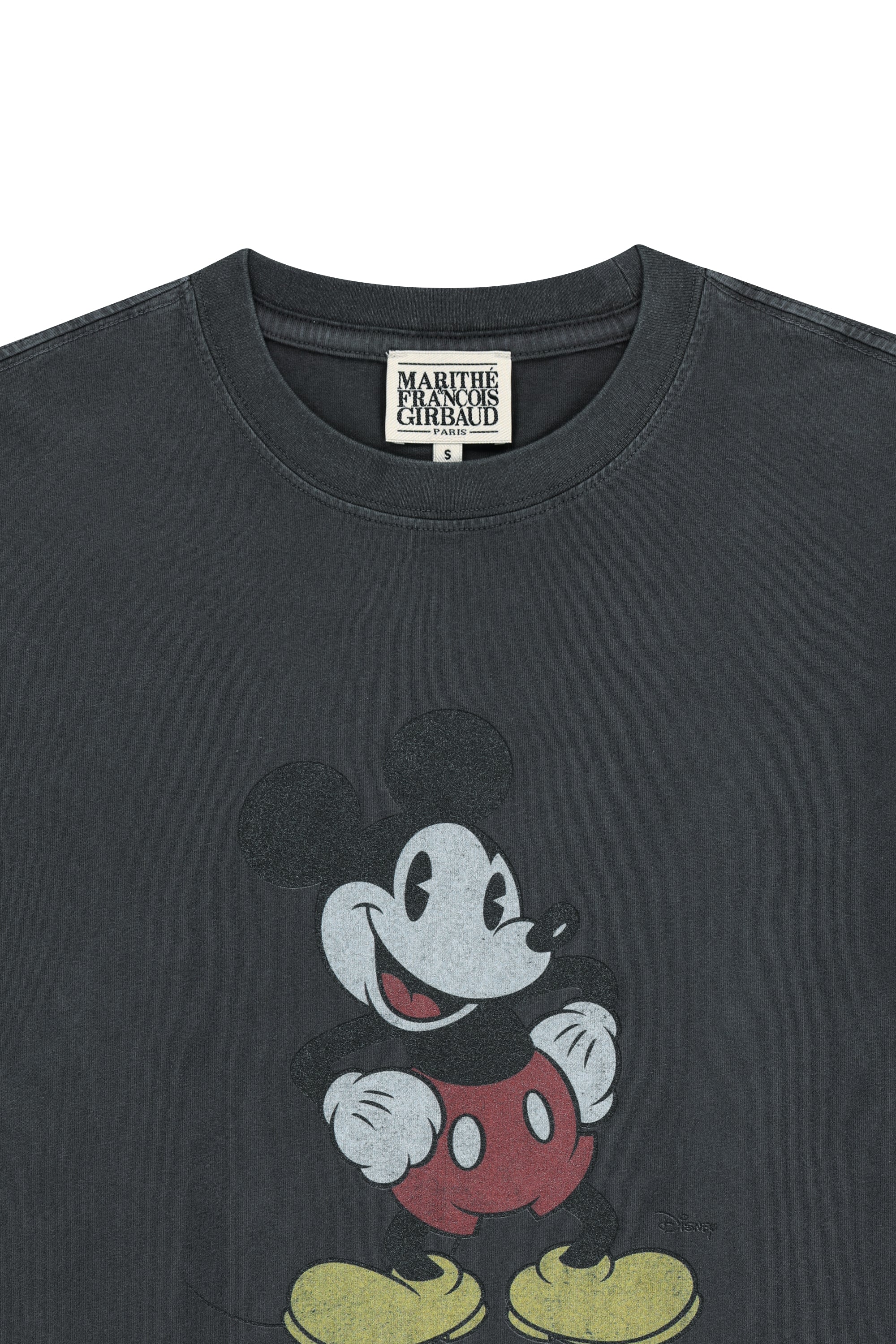 [MARITHE_DISNEY] Mickey Vintage Washed Tee Charcoal