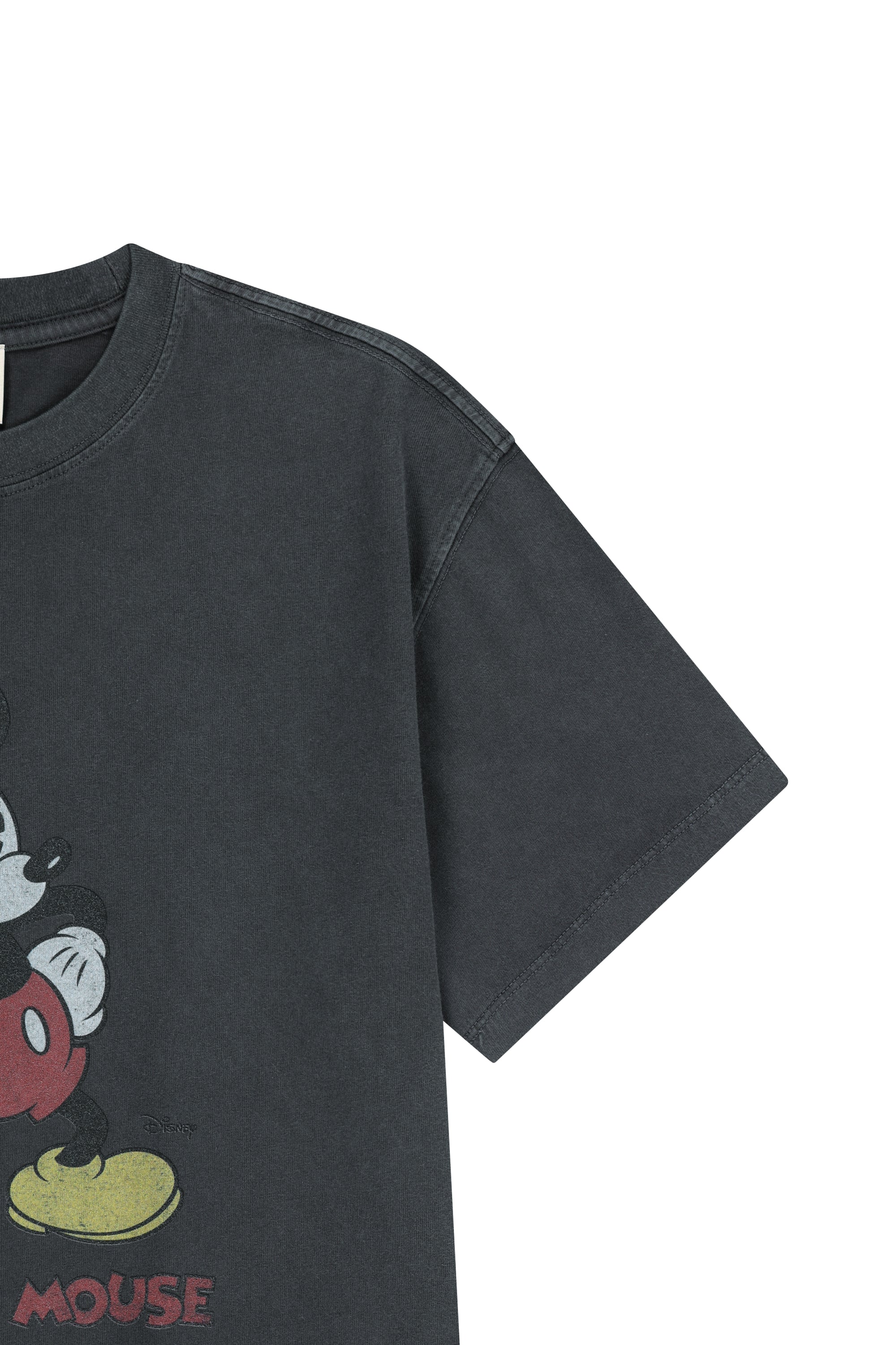 [MARITHE_DISNEY] Mickey Vintage Washed Tee Charcoal