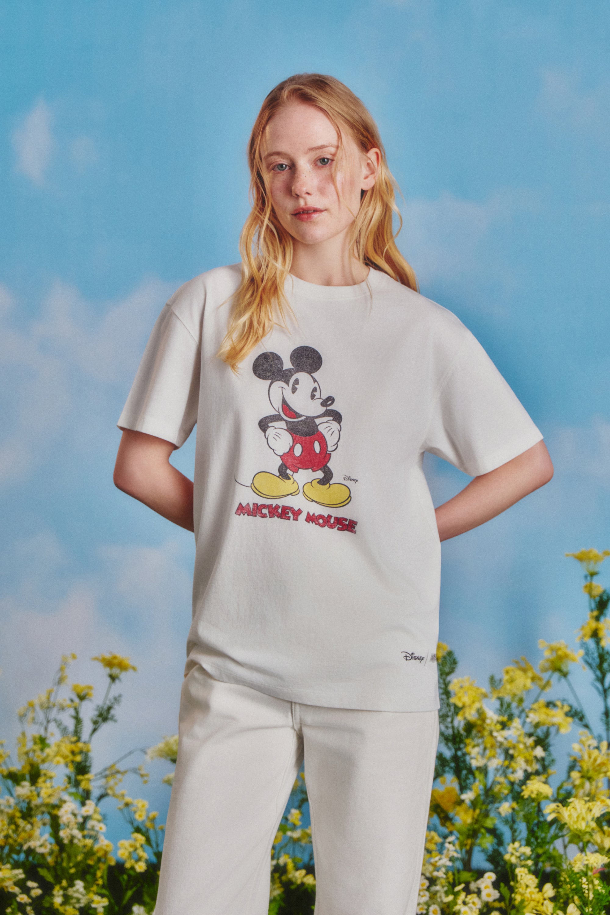[MARITHE_DISNEY] Mickey Vintage Washed Tee White