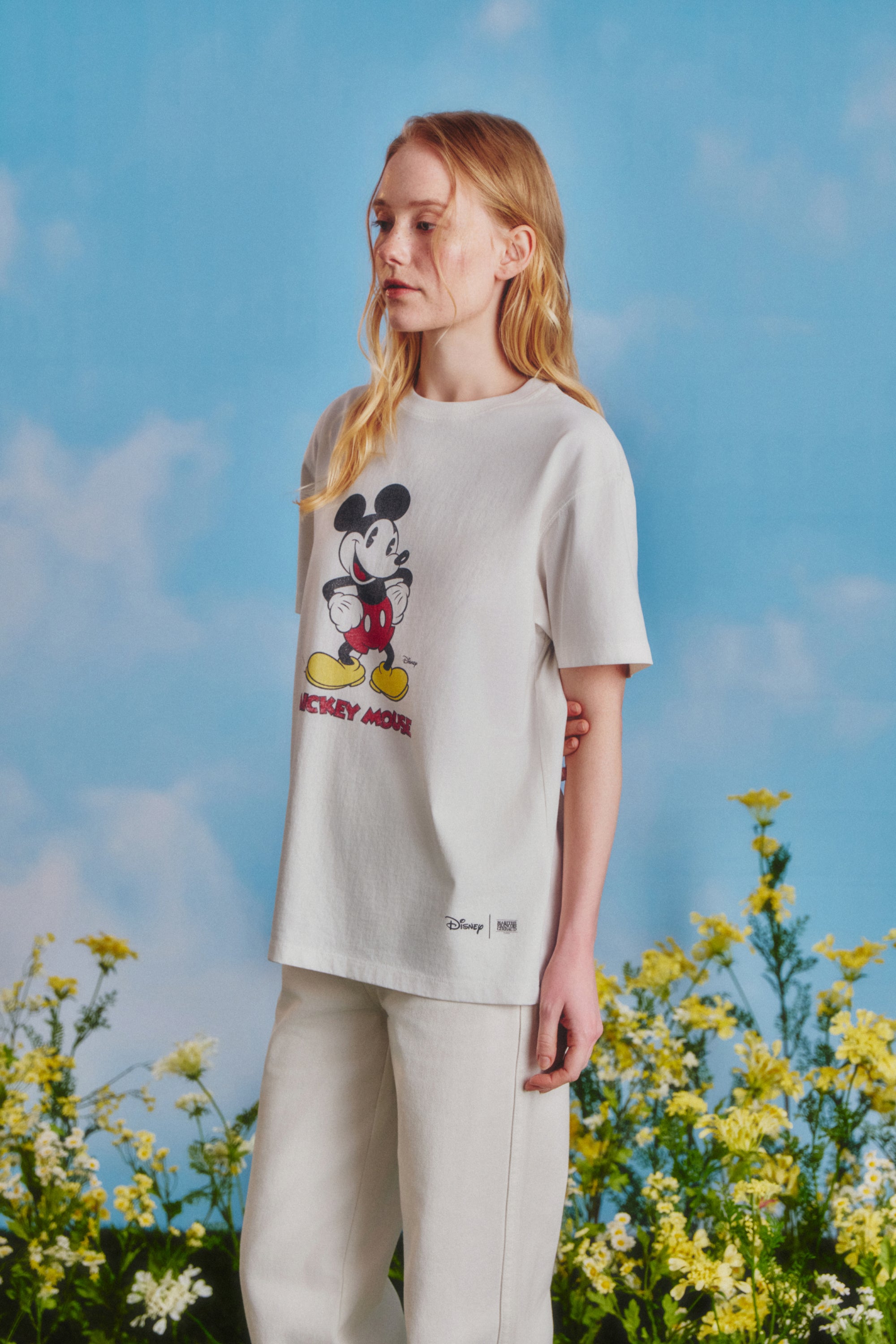 [MARITHE_DISNEY] Mickey Vintage Washed Tee White
