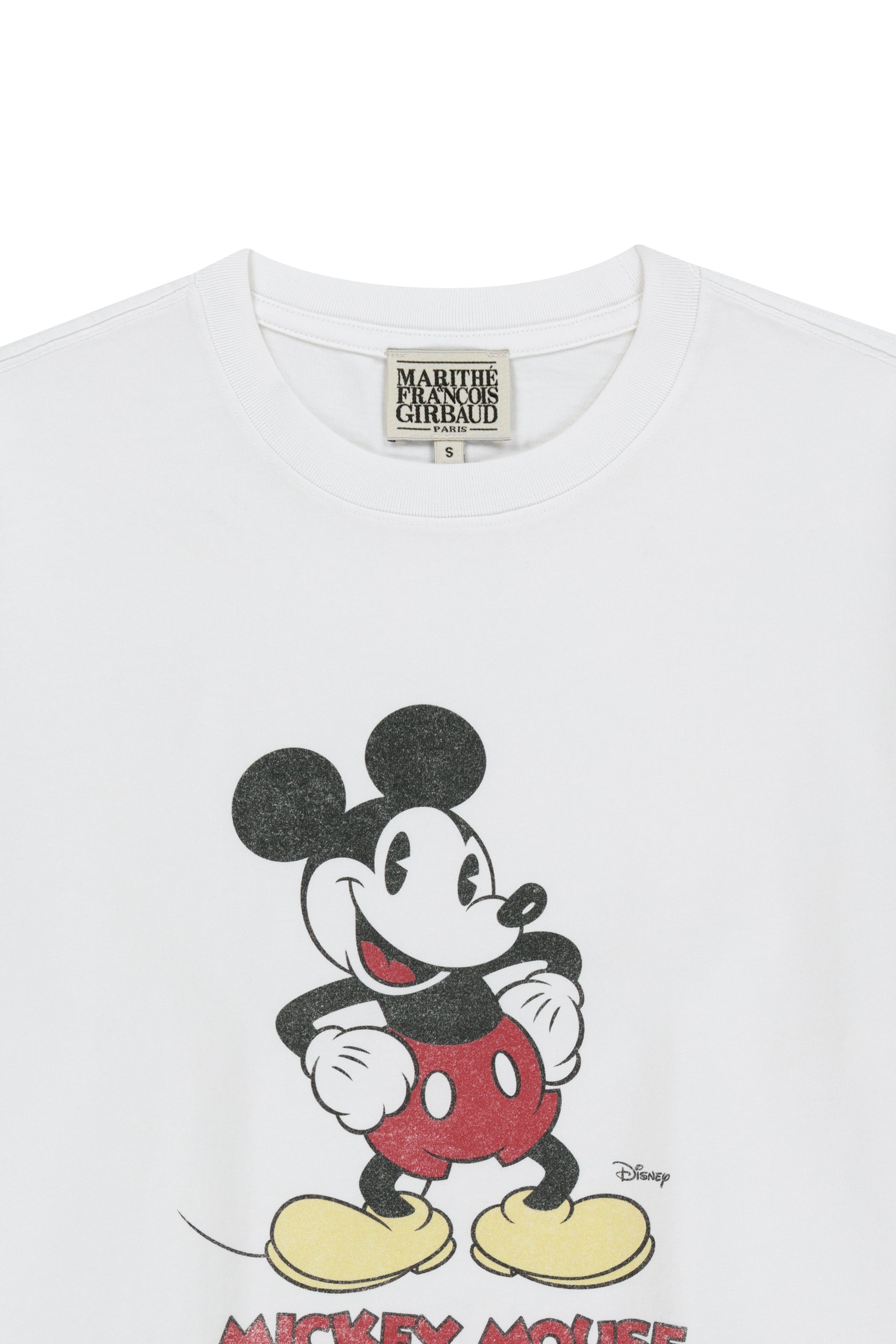 [MARITHE_DISNEY] Mickey Vintage Washed Tee White