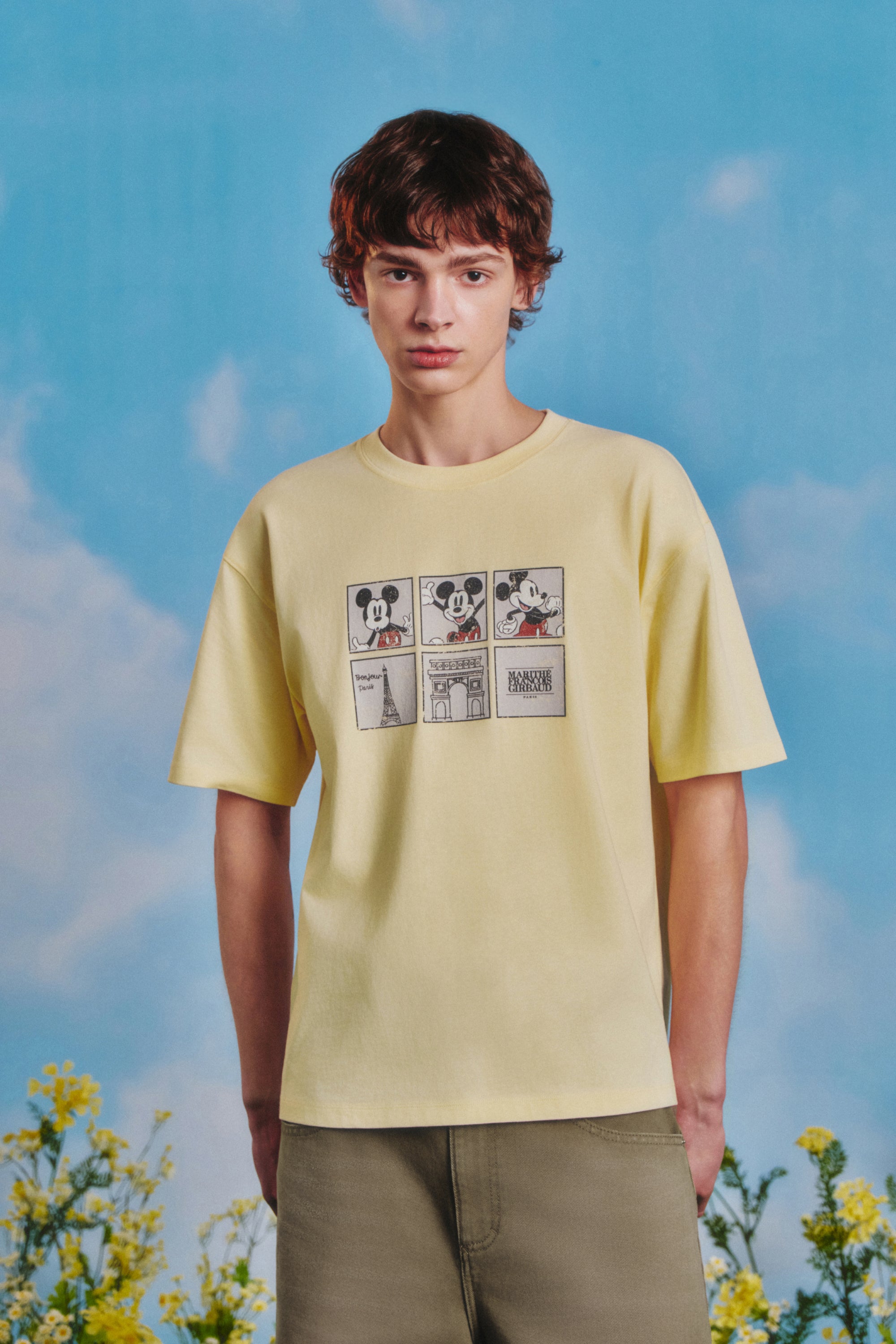 [MARITHE_DISNEY] Mickey Filmstrip Tee Butter