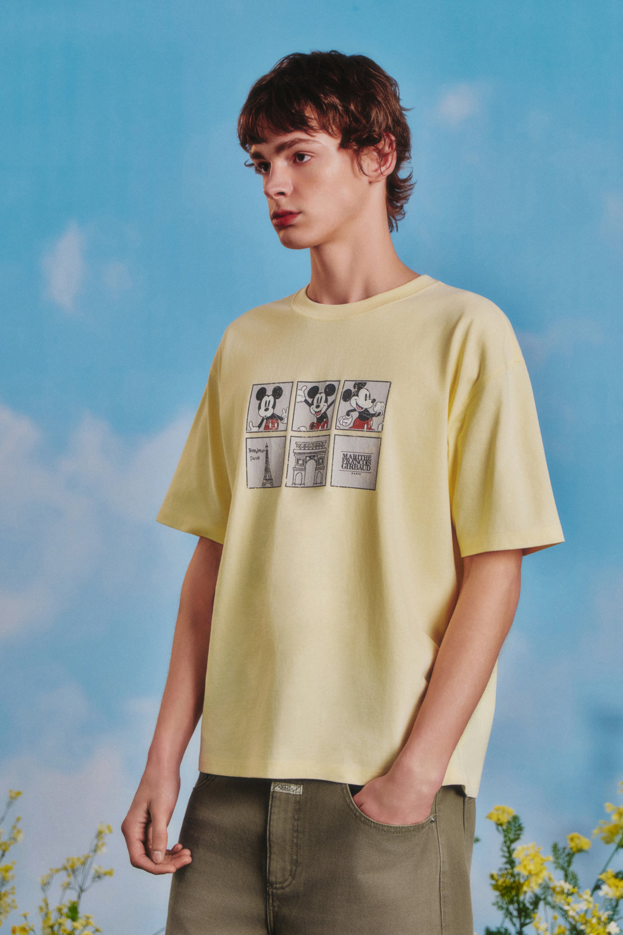 [MARITHE_DISNEY] Mickey Filmstrip Tee Butter