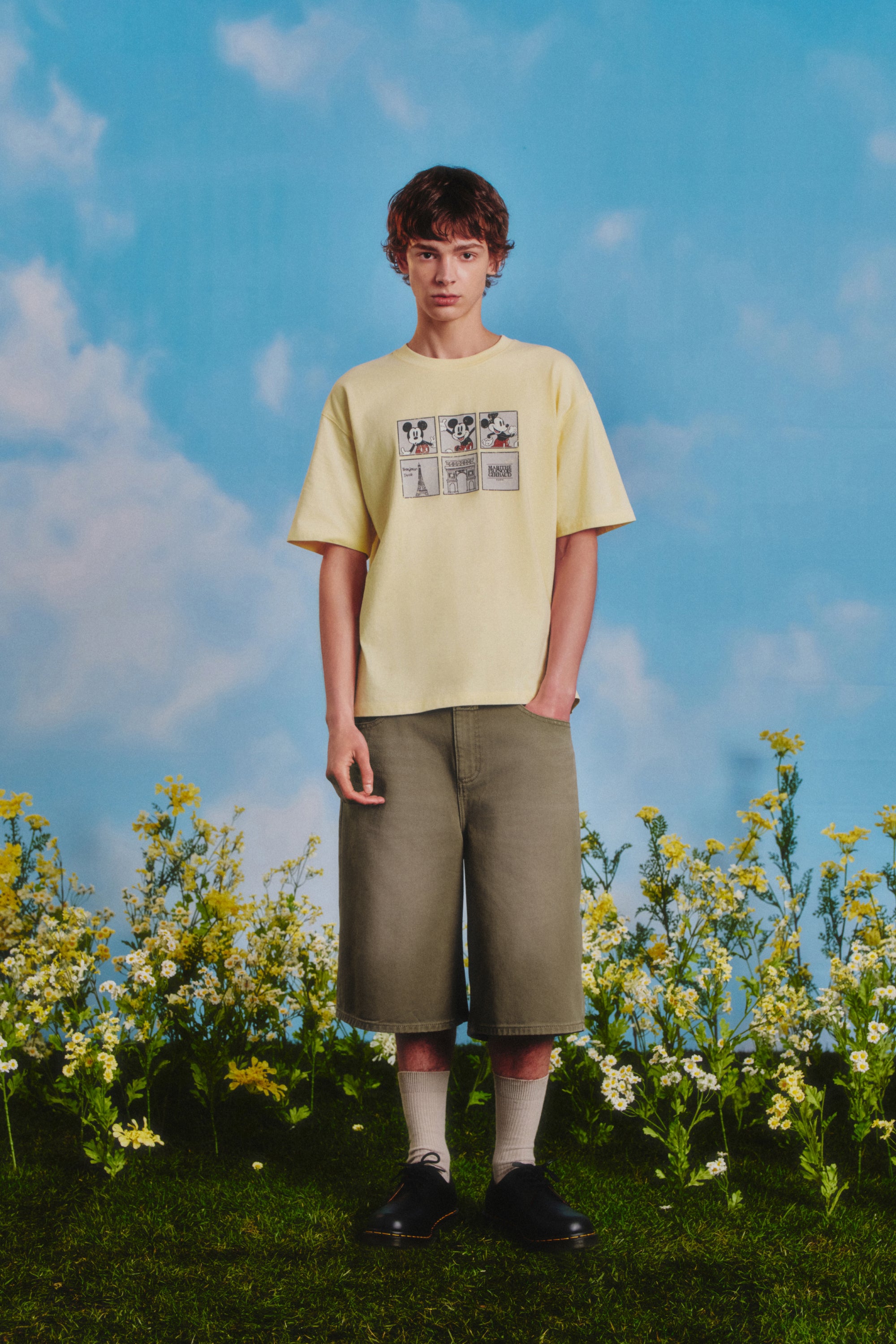 [MARITHE_DISNEY] Mickey Filmstrip Tee Butter