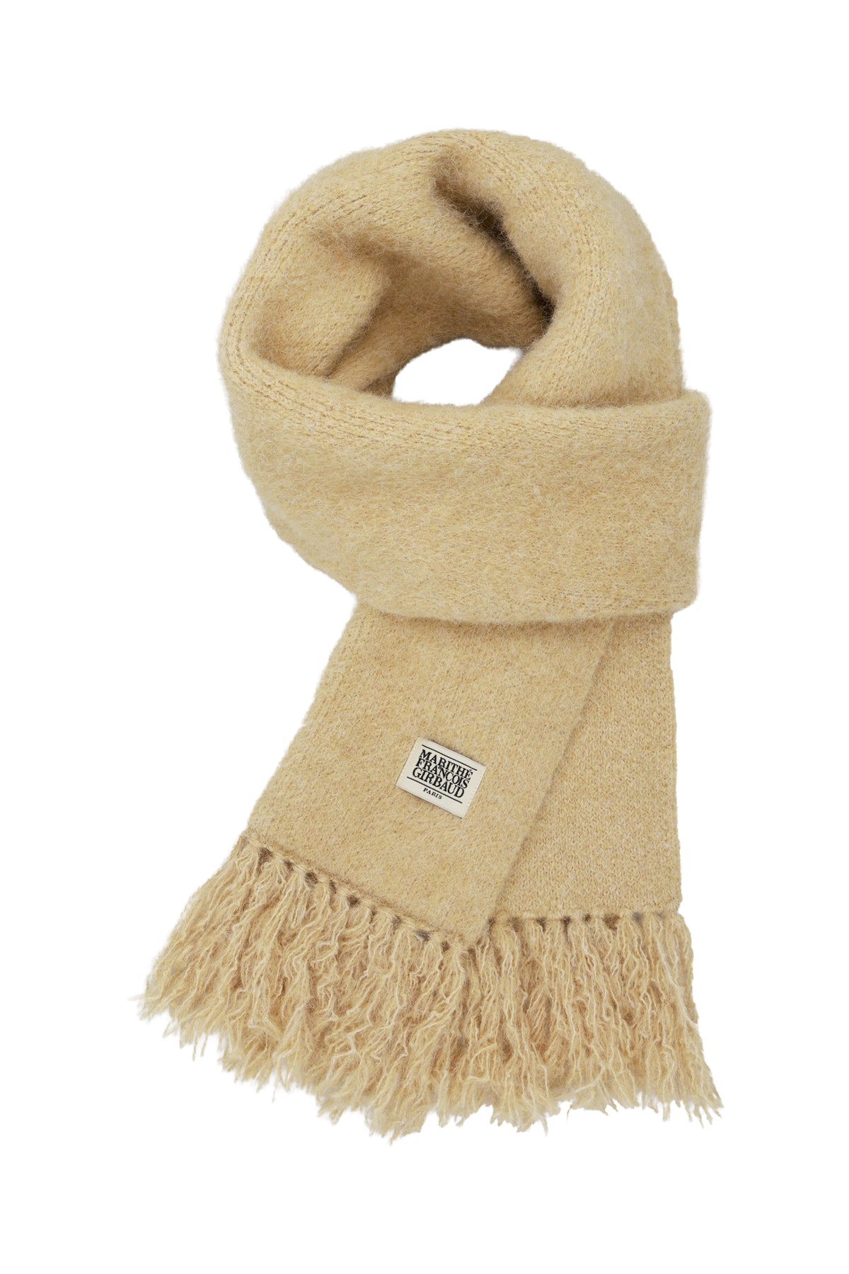 Classic Logo Fuzzy Knit Muffler Light Blue