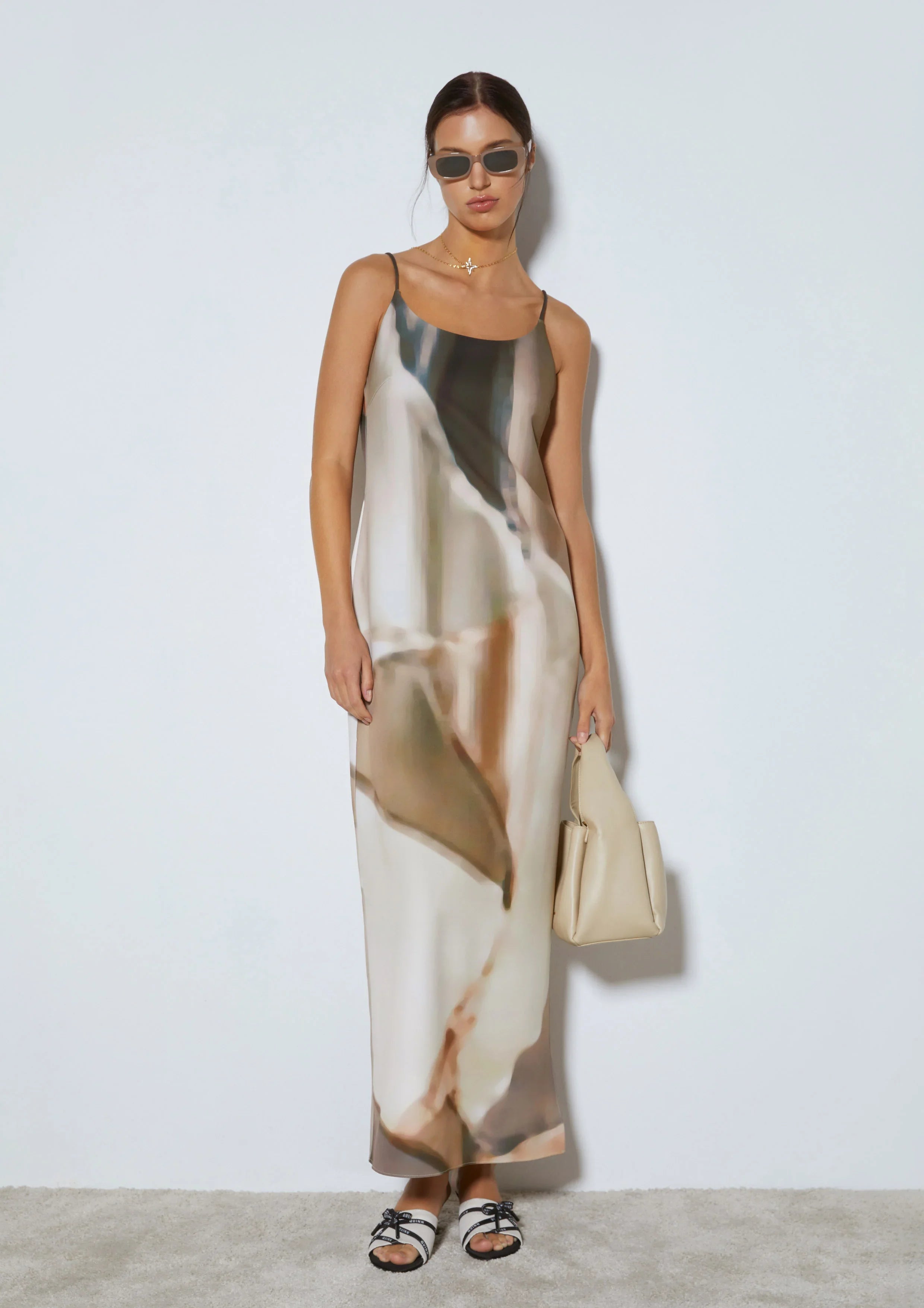 Abstract Print Midi Dress - Studiofour