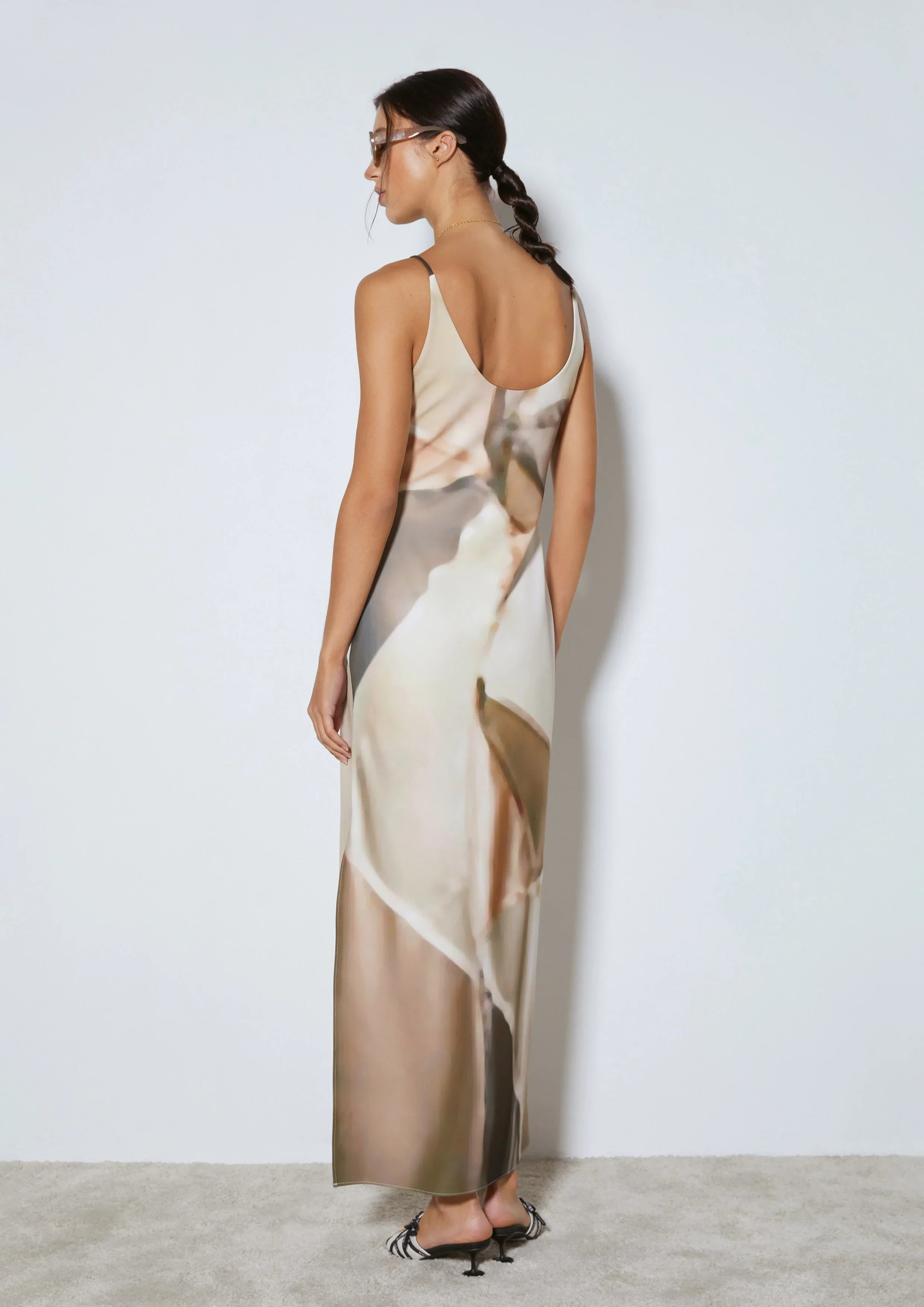 Abstract Print Midi Dress - Studiofour