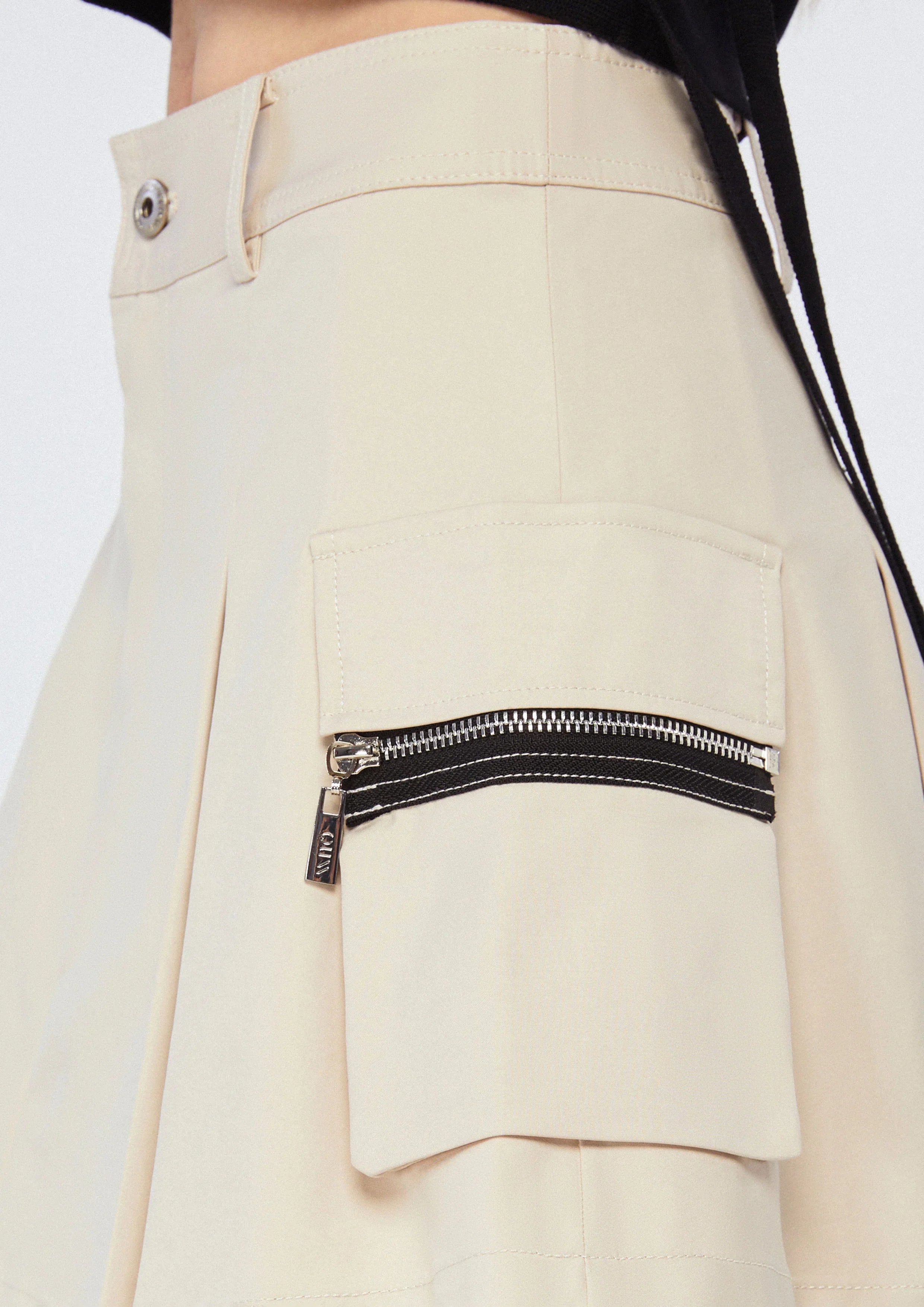 Pleated Mini Skirt