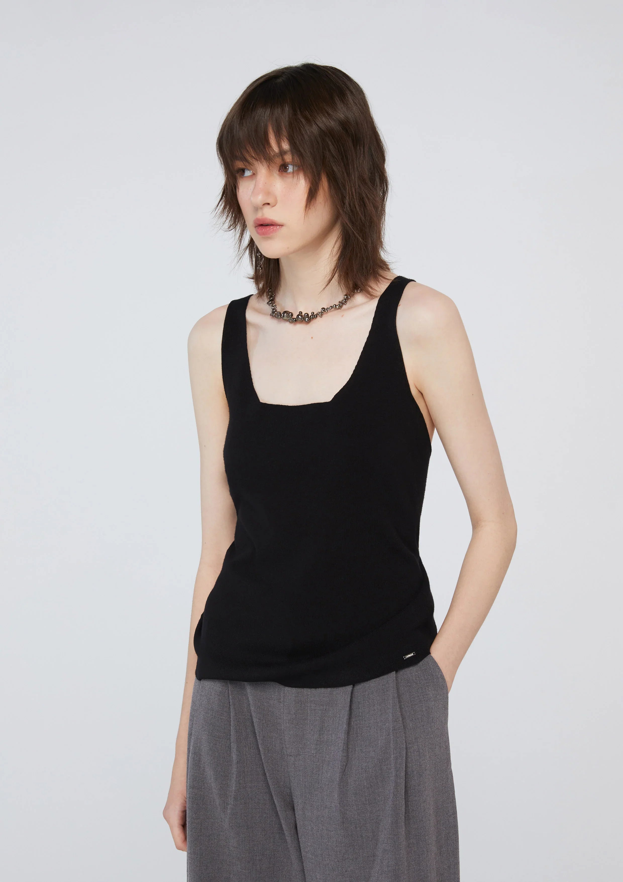 Back Buckle Strap Tank Top - Studiofour
