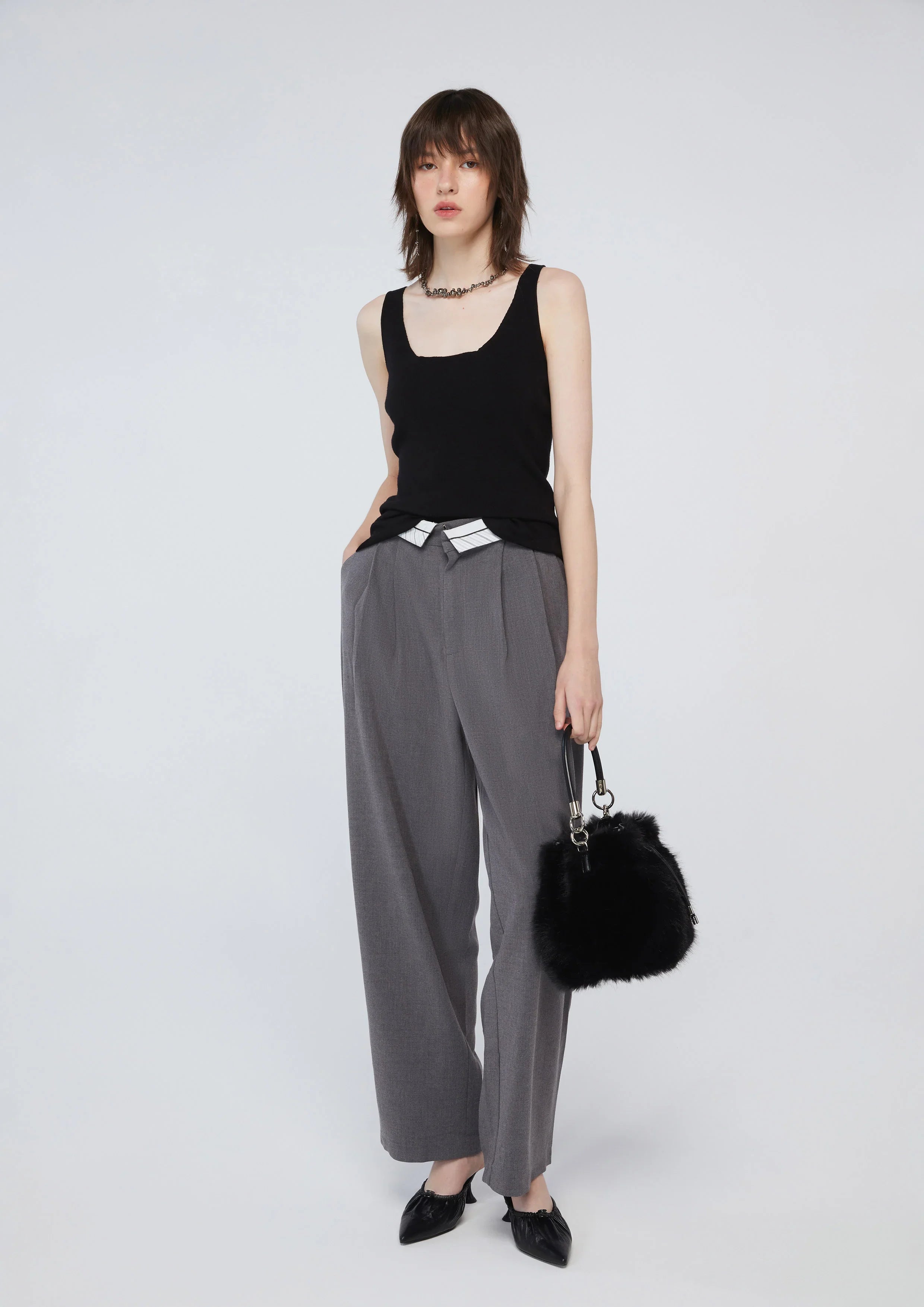 Back Buckle Strap Tank Top - Studiofour