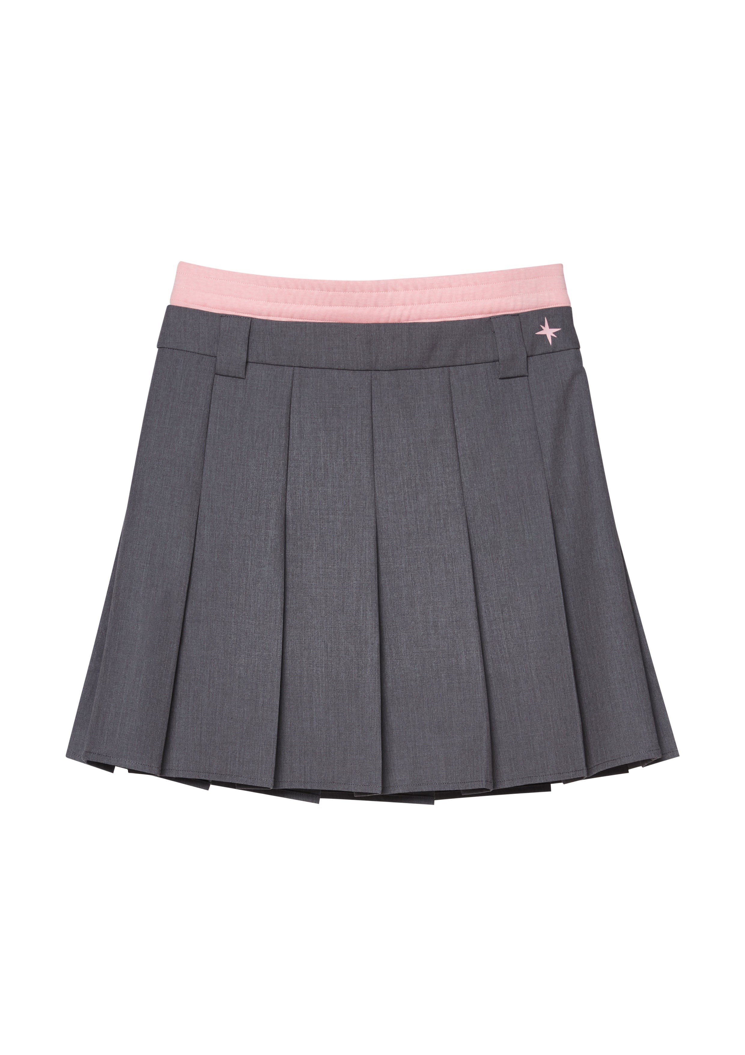 กระโปรงพลีทสั้นซ้อนเลเยอร์