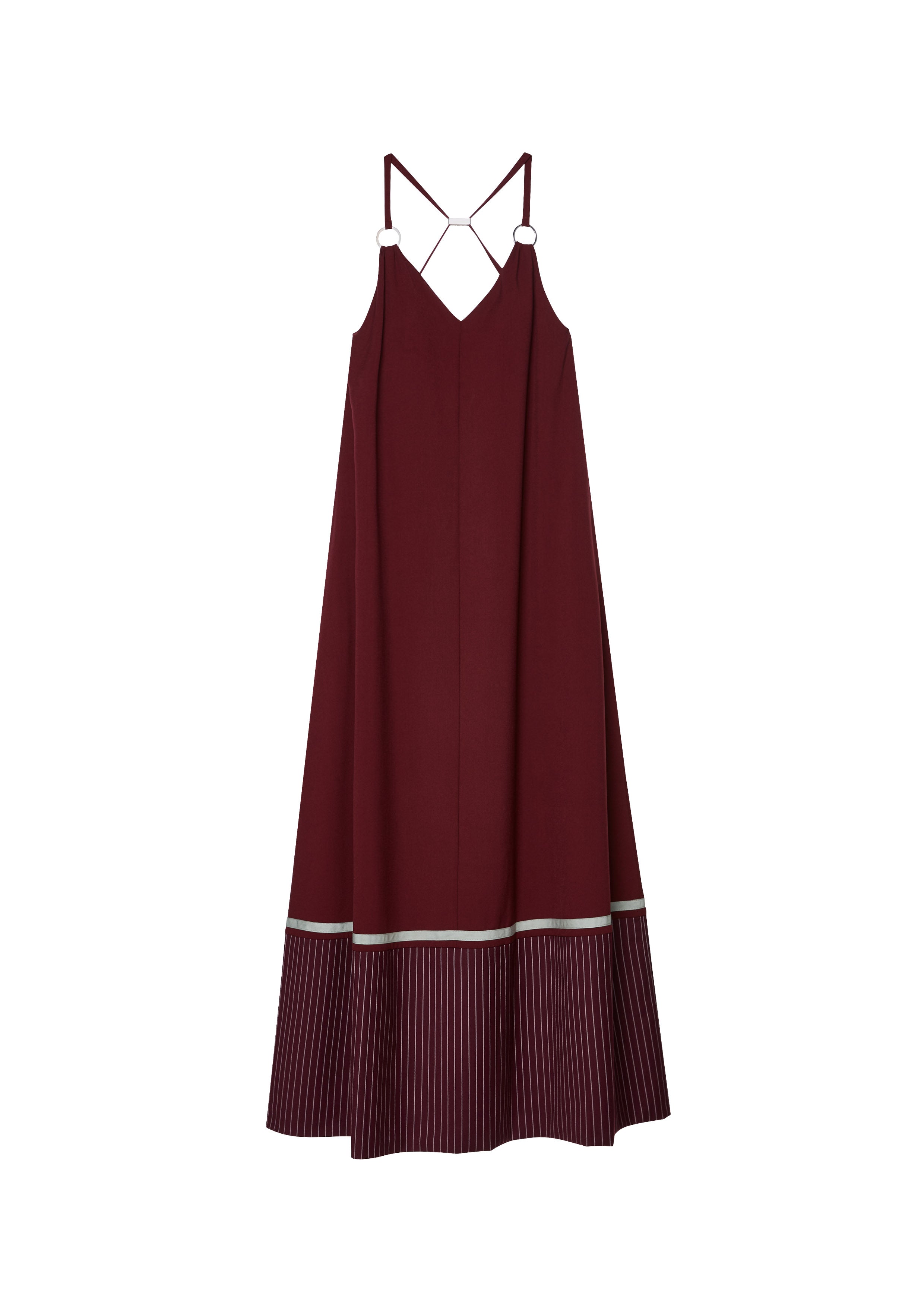 เดรสยาวแม็กซีกระโปรงระบาย