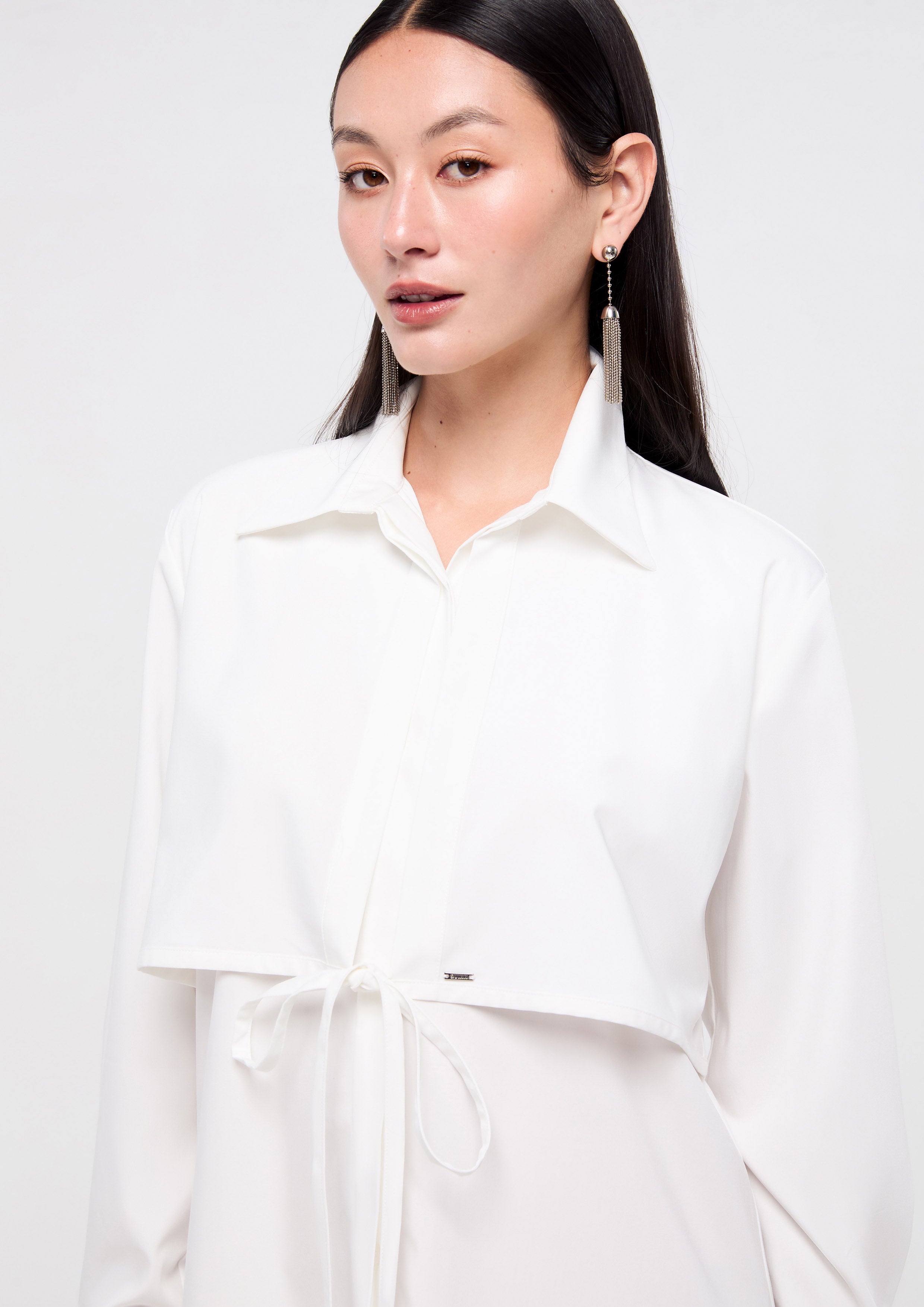 Front Bow Tie Mini Dress