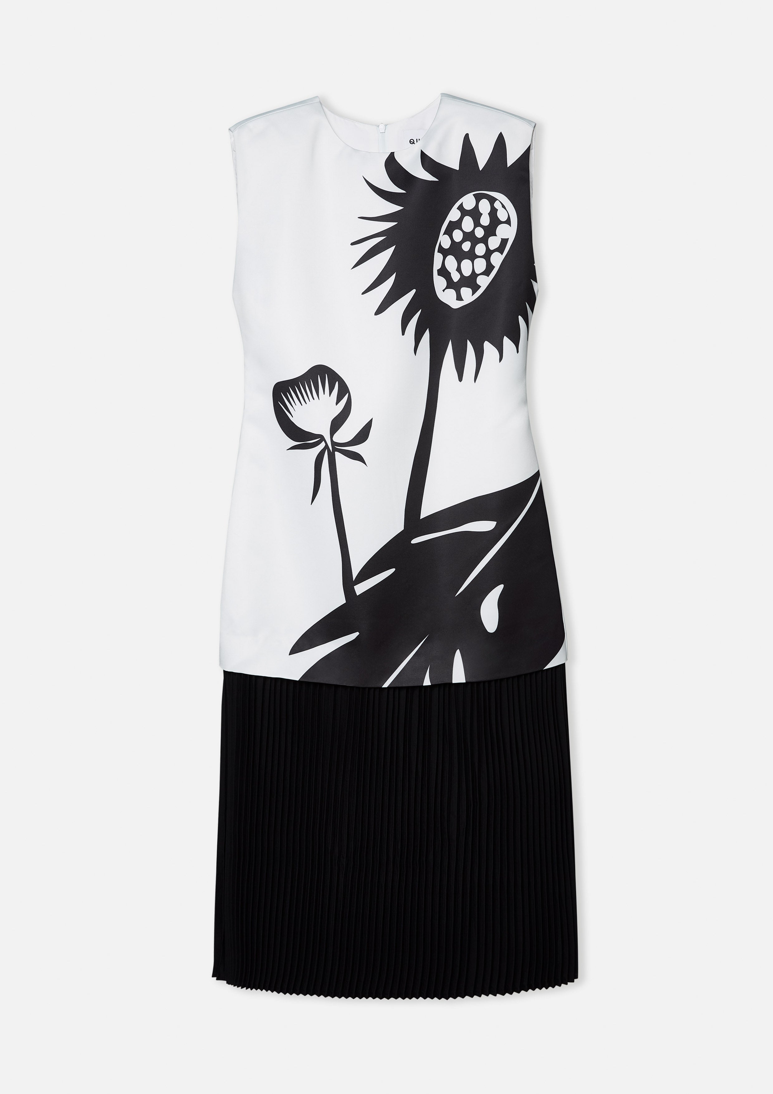 เดรสสั้นซาตินพิมพ์ลาย