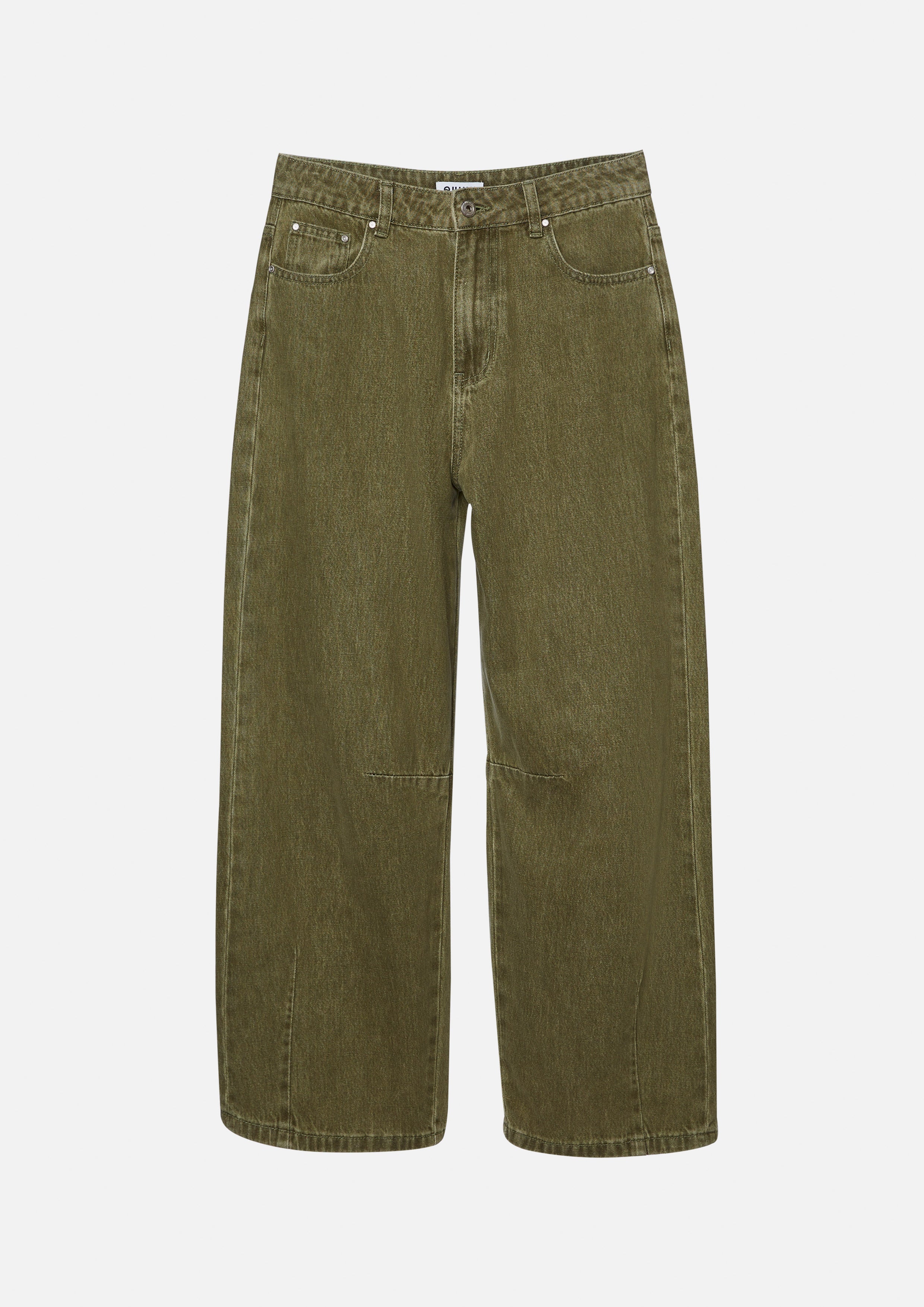 กางเกงเดนิมขากว้างสีเฟด