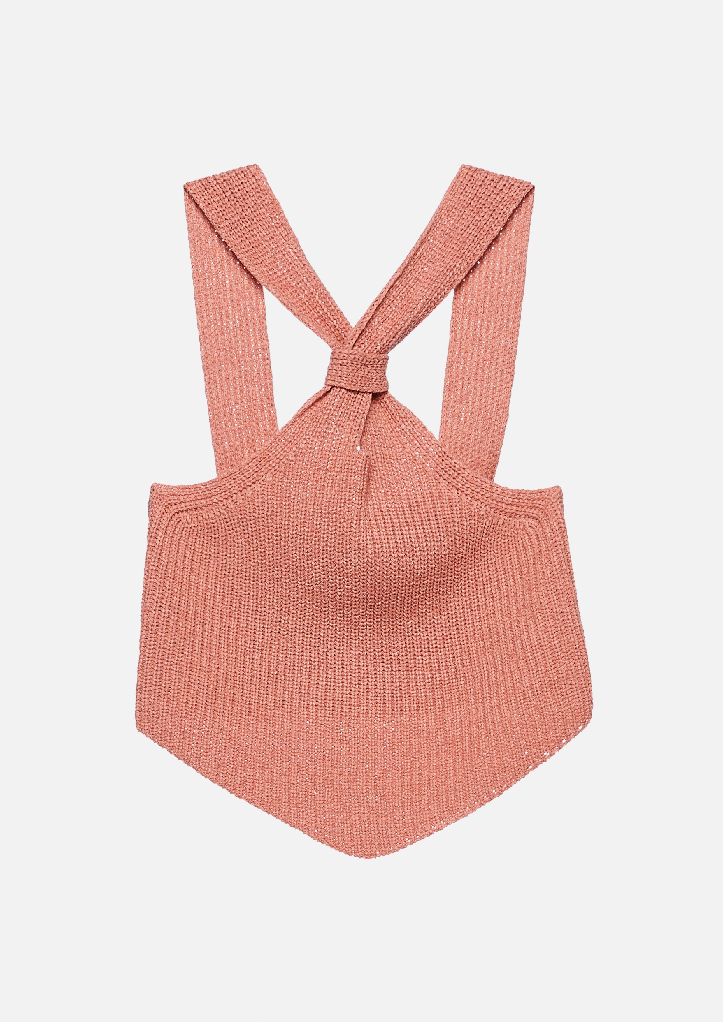 เสื้อนิตครอปคล้องคอ