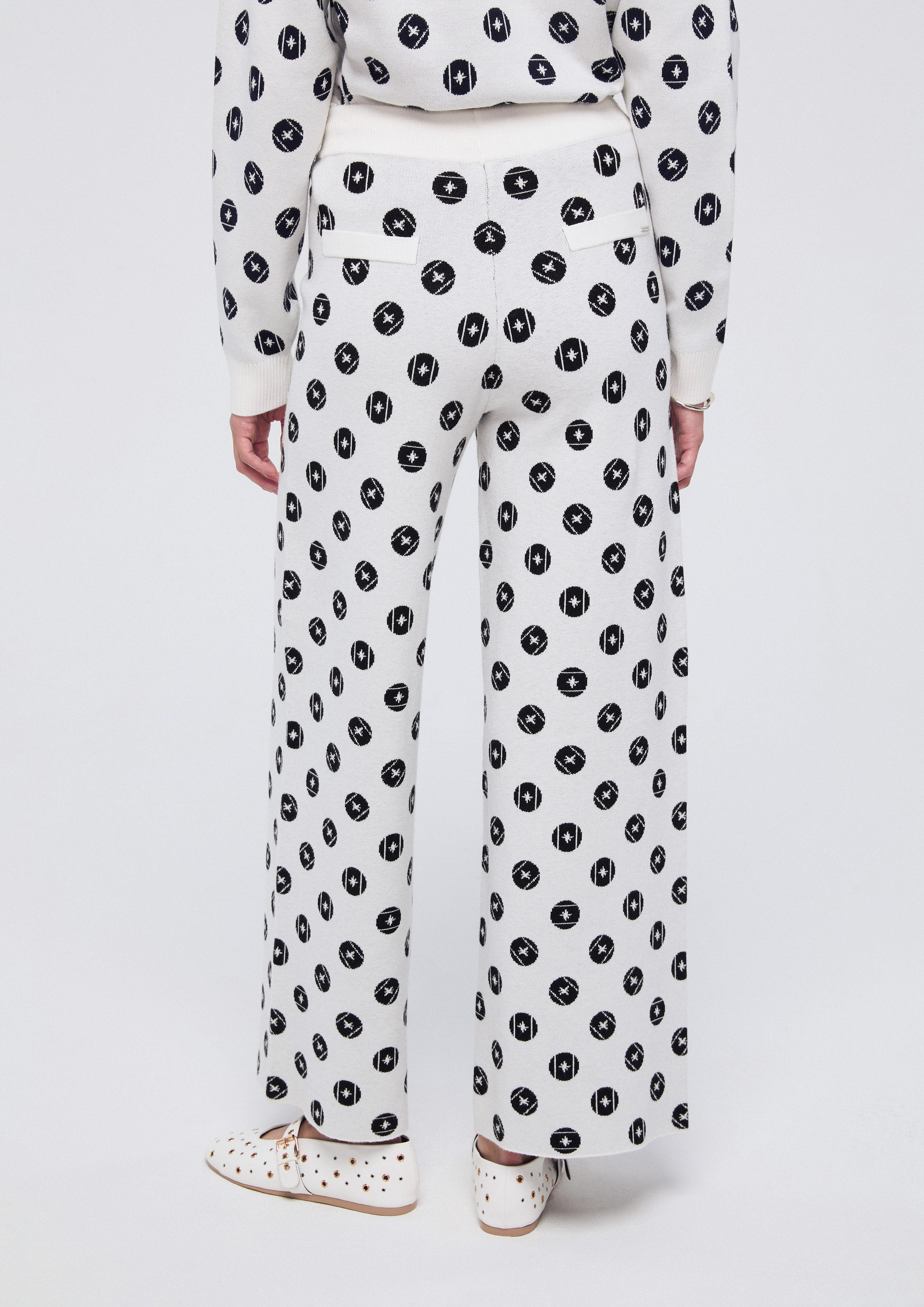 Knitted Waist Tie Pants