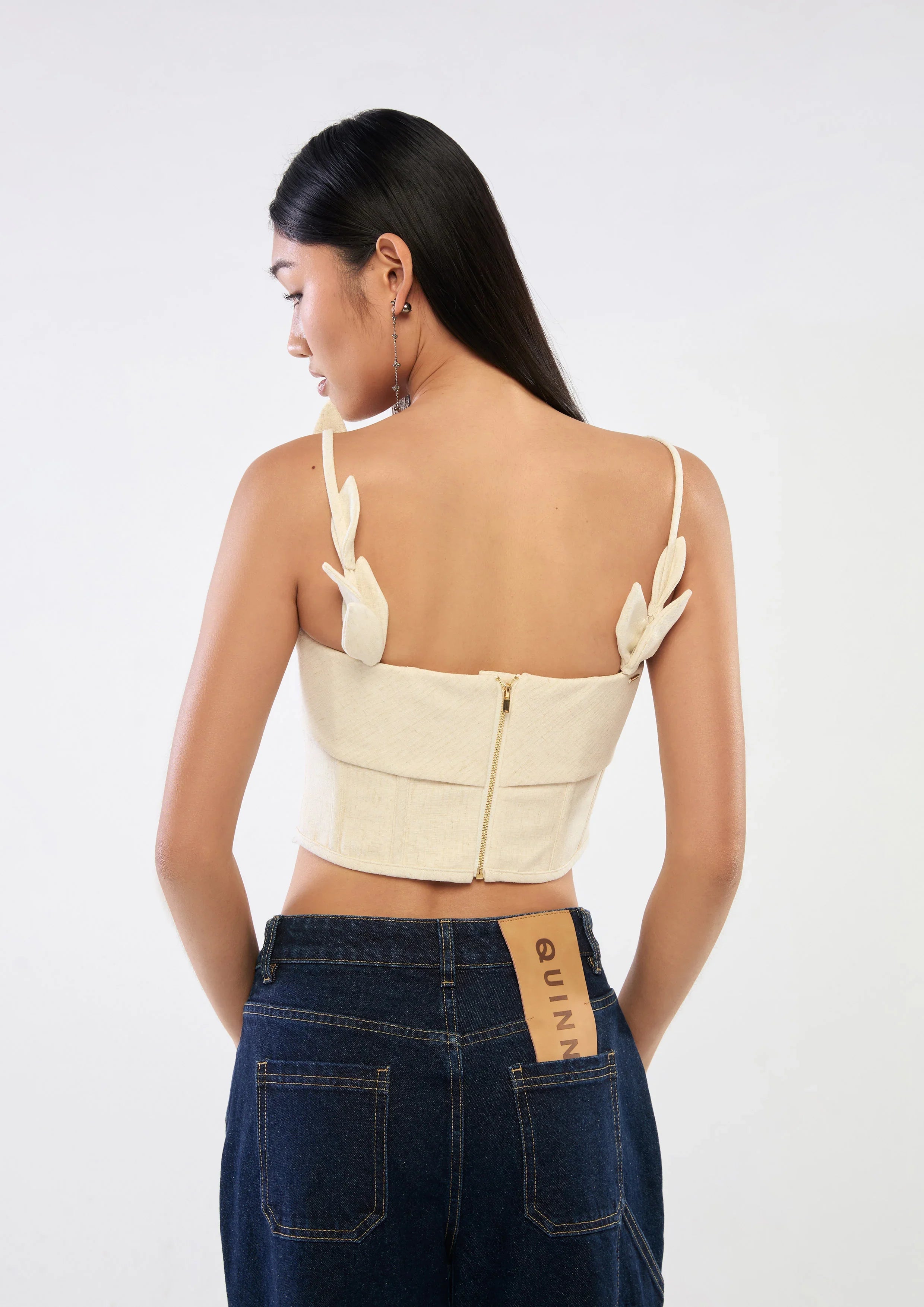 Floral Strap Crop Top