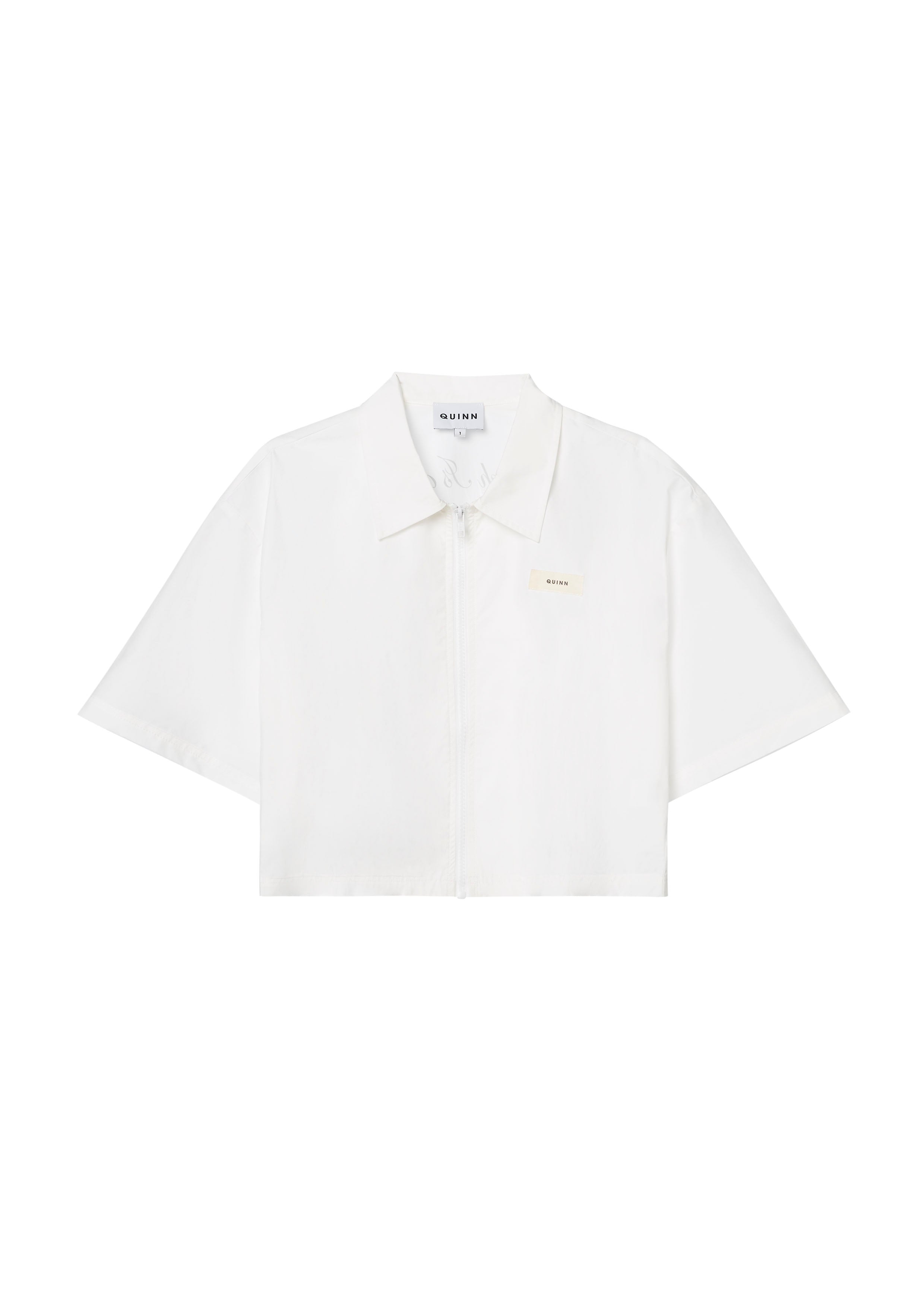 เสื้อแขนสั้นแต่งซิป