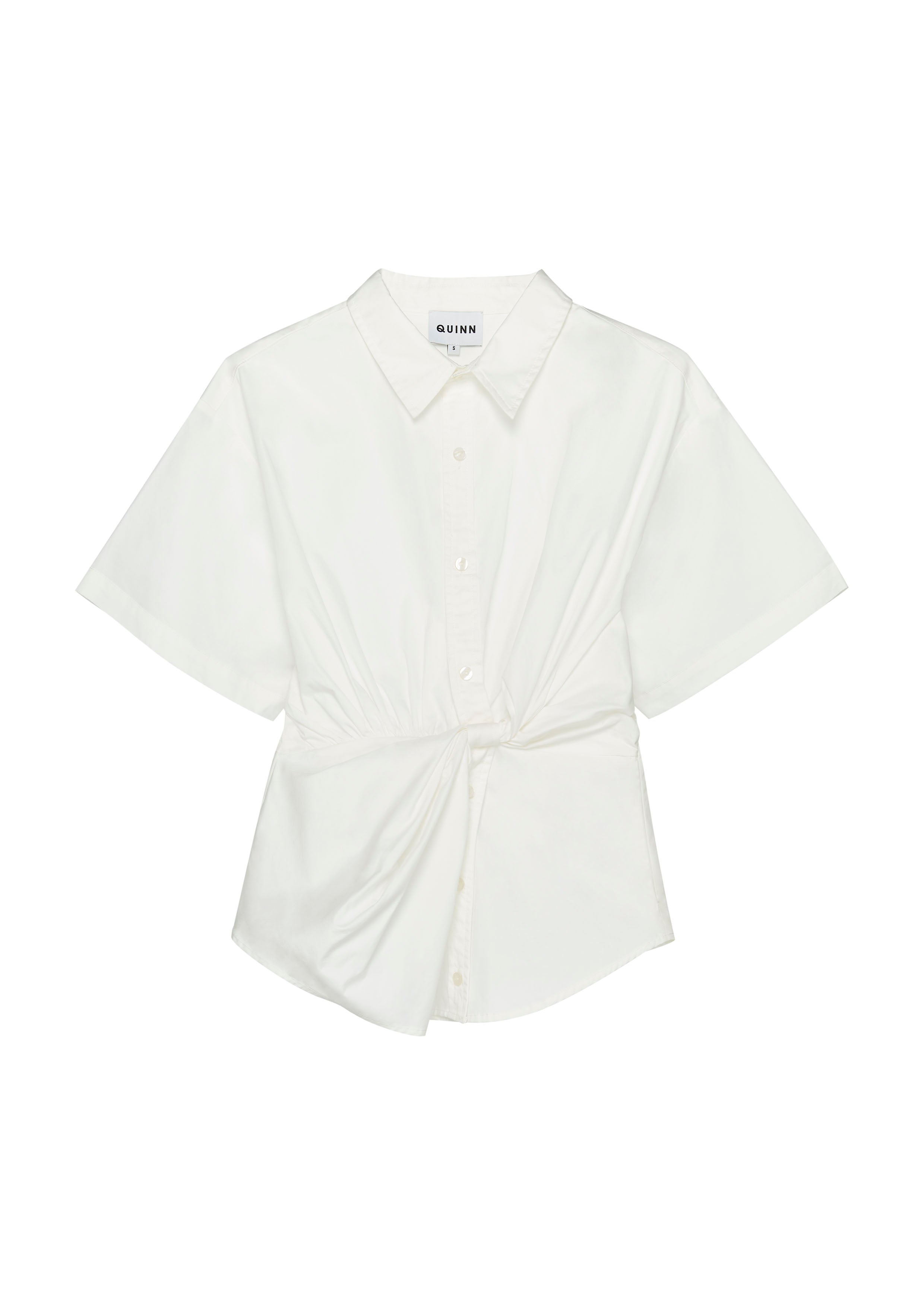 Twisted Front Short Sleeve Shirt