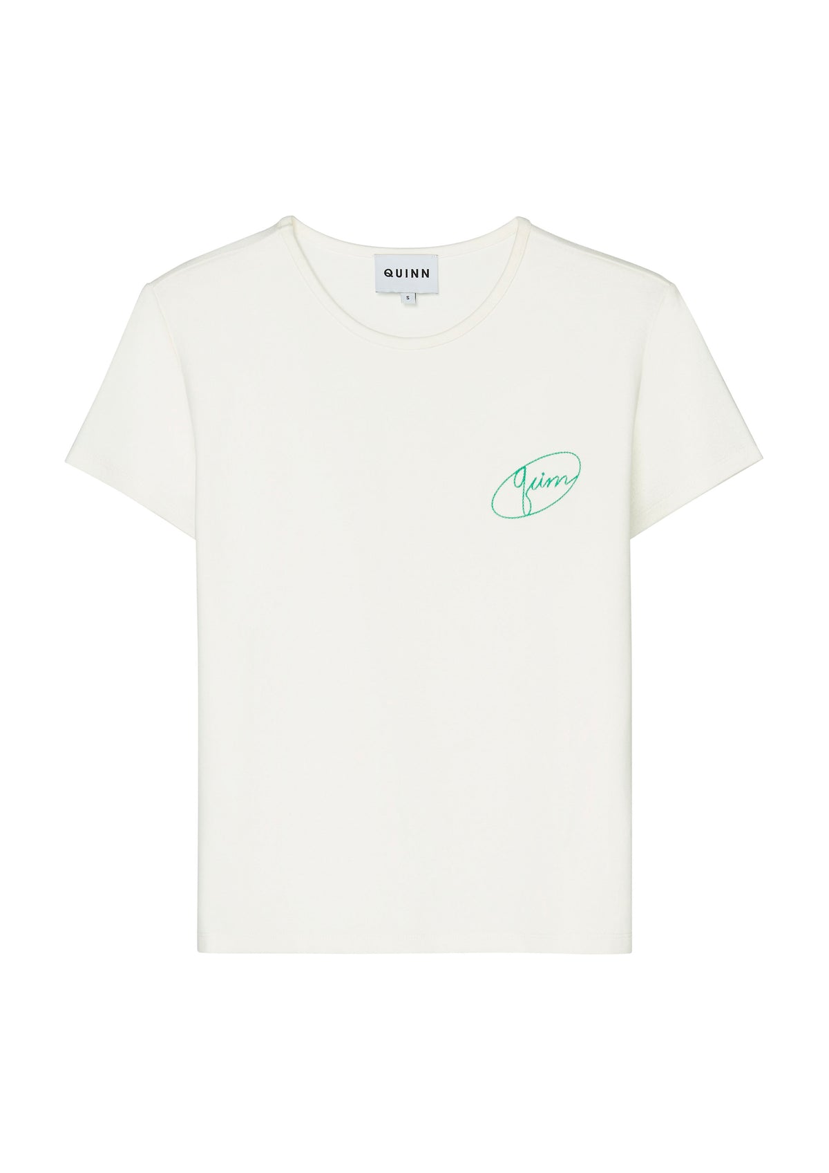 เสื้อยืดแขนสั้นปักลาย